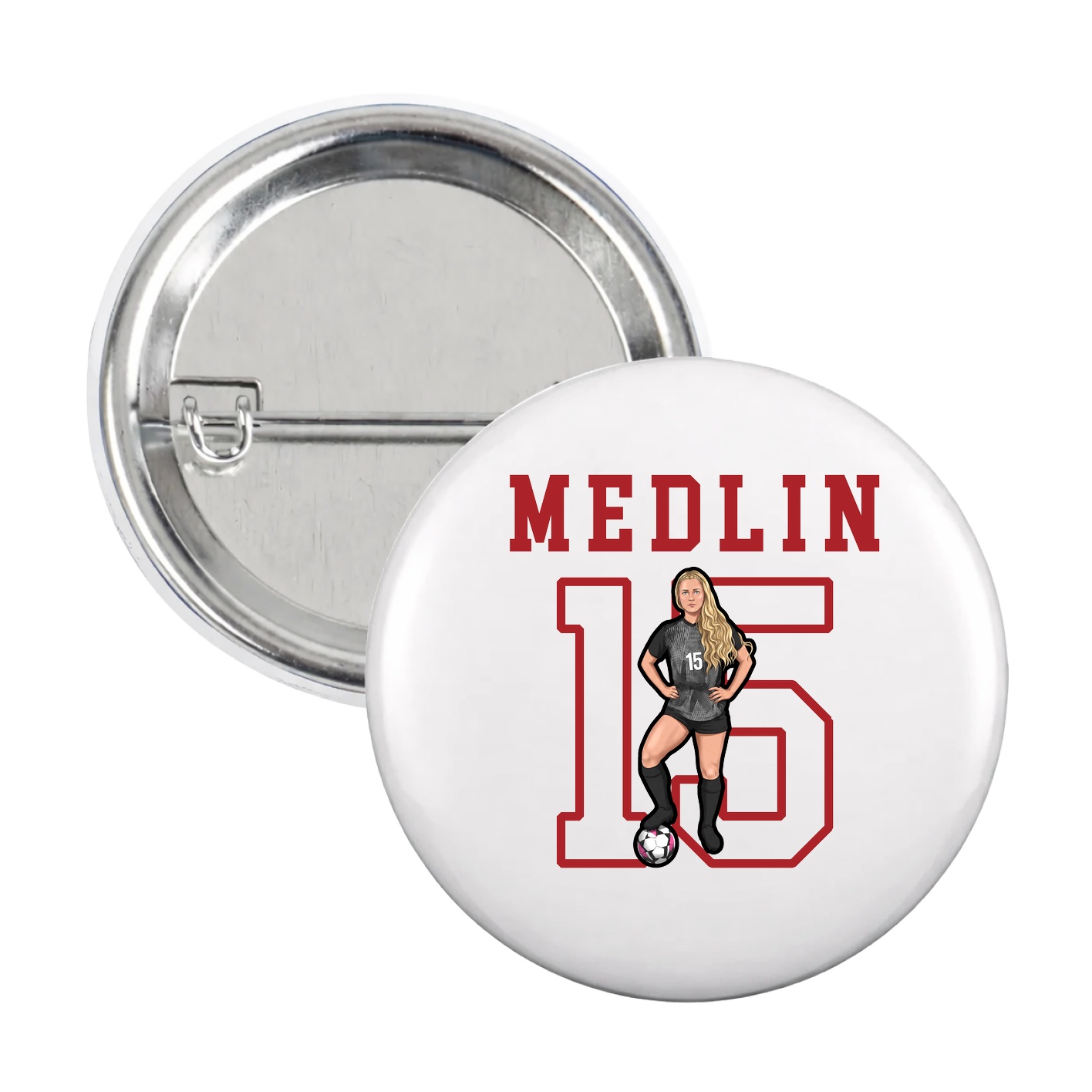 Game Day Button — Shirsey in White