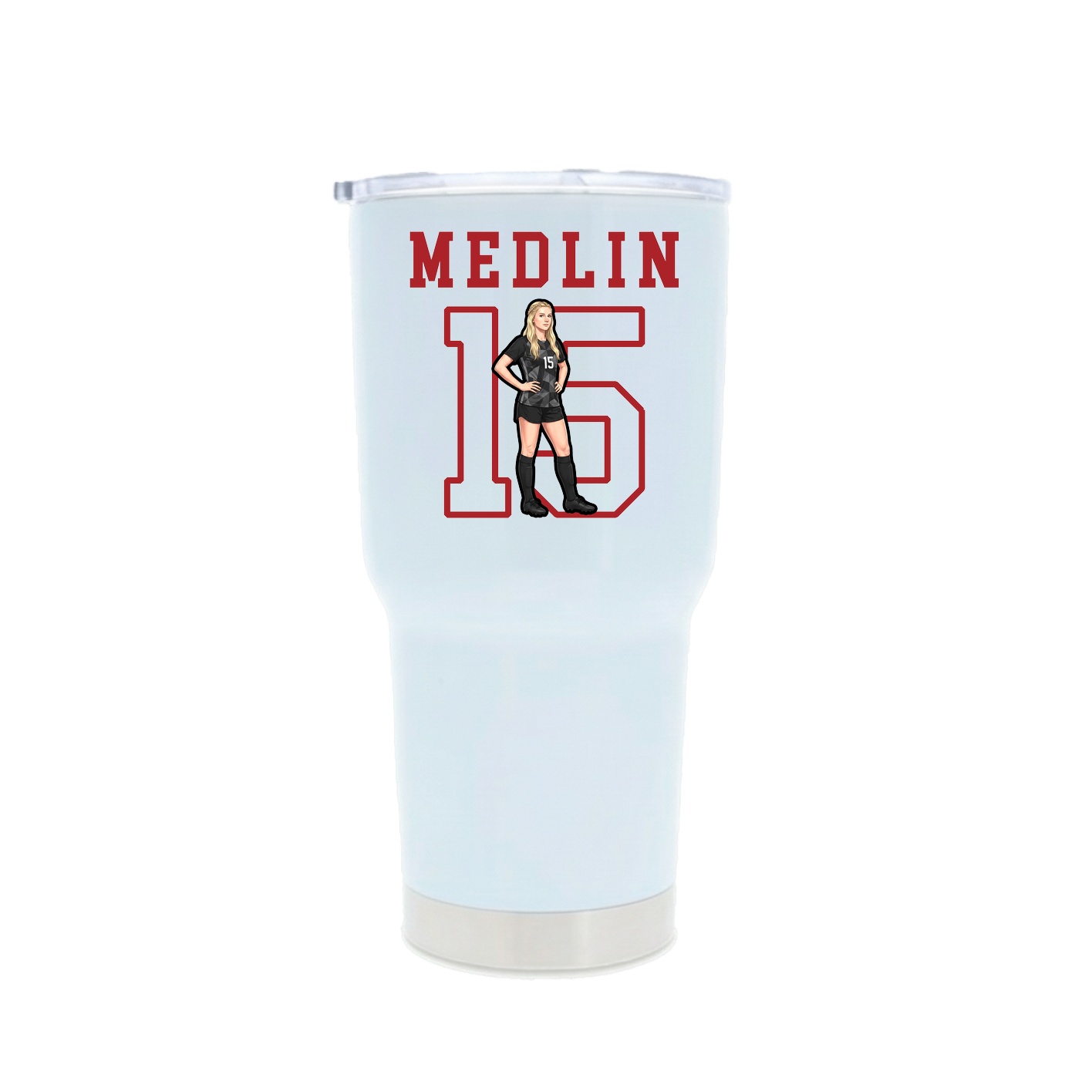 30oz Stainless Steel Tumbler — Shirsey in White