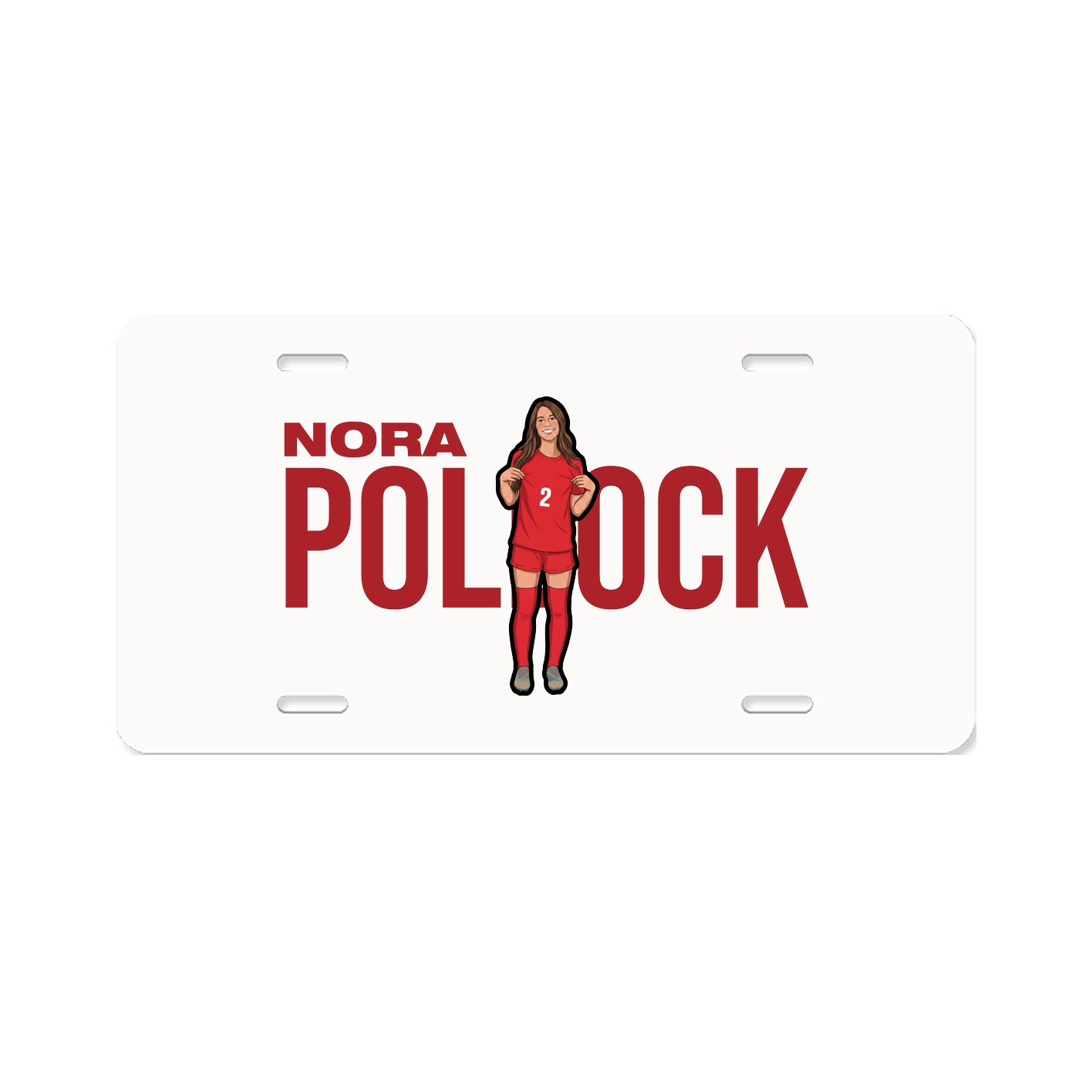 License Plate — Player Name in Classic