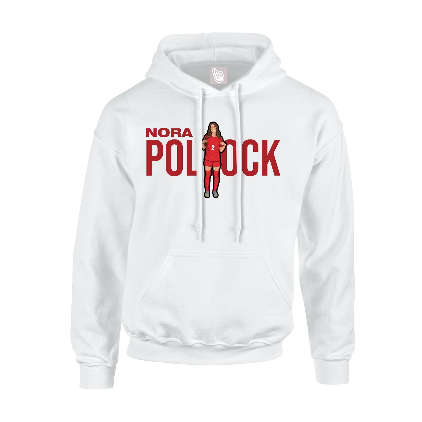 Hoodie — Player Name in White