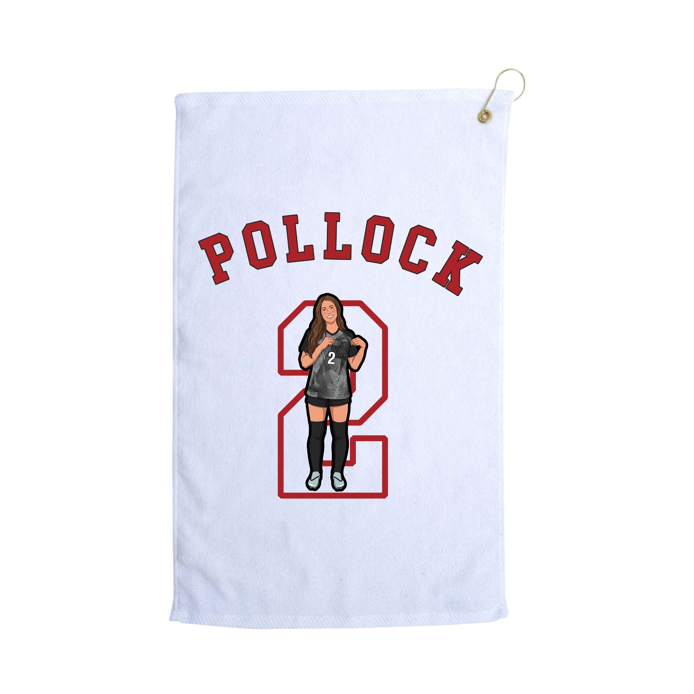 Golf Towel — Shirsey Arch in White