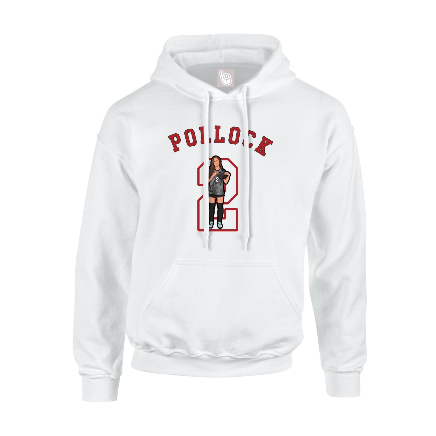 Youth Hoodie — Shirsey Arch in White
