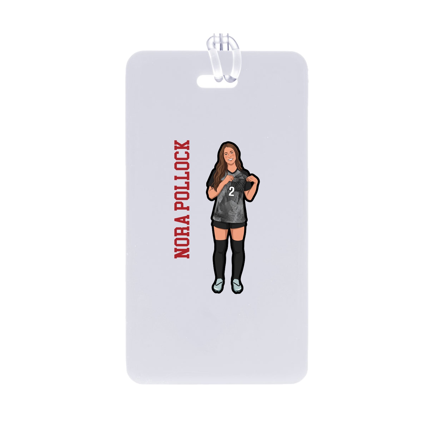 Bag Tag — Name Vertical in Classic