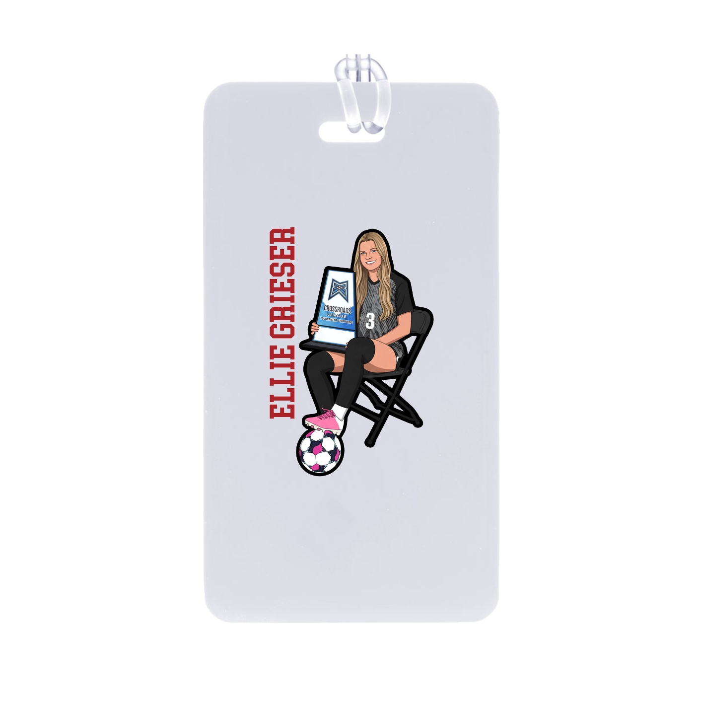 Bag Tag — Name Vertical in Classic