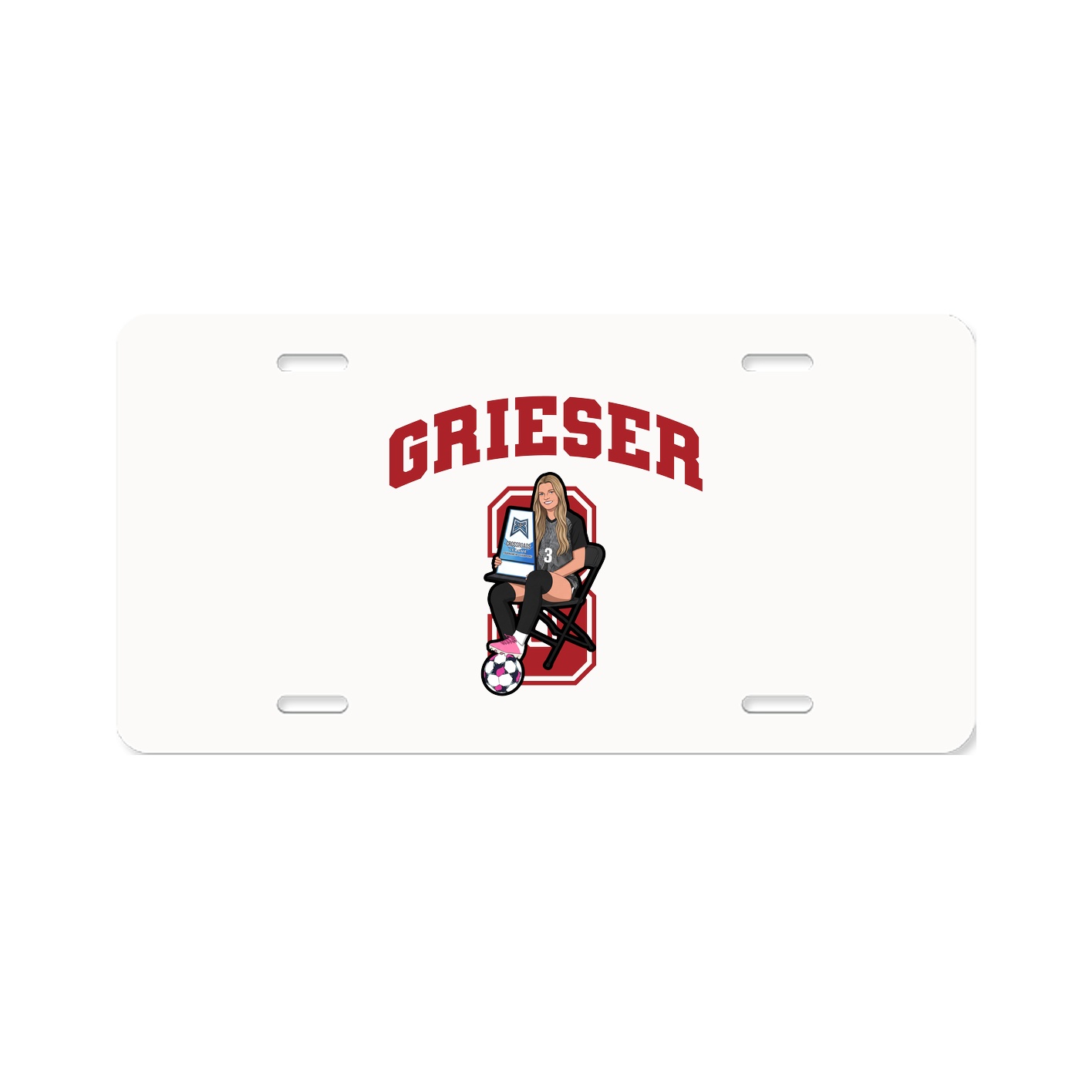 License Plate — Number in Classic