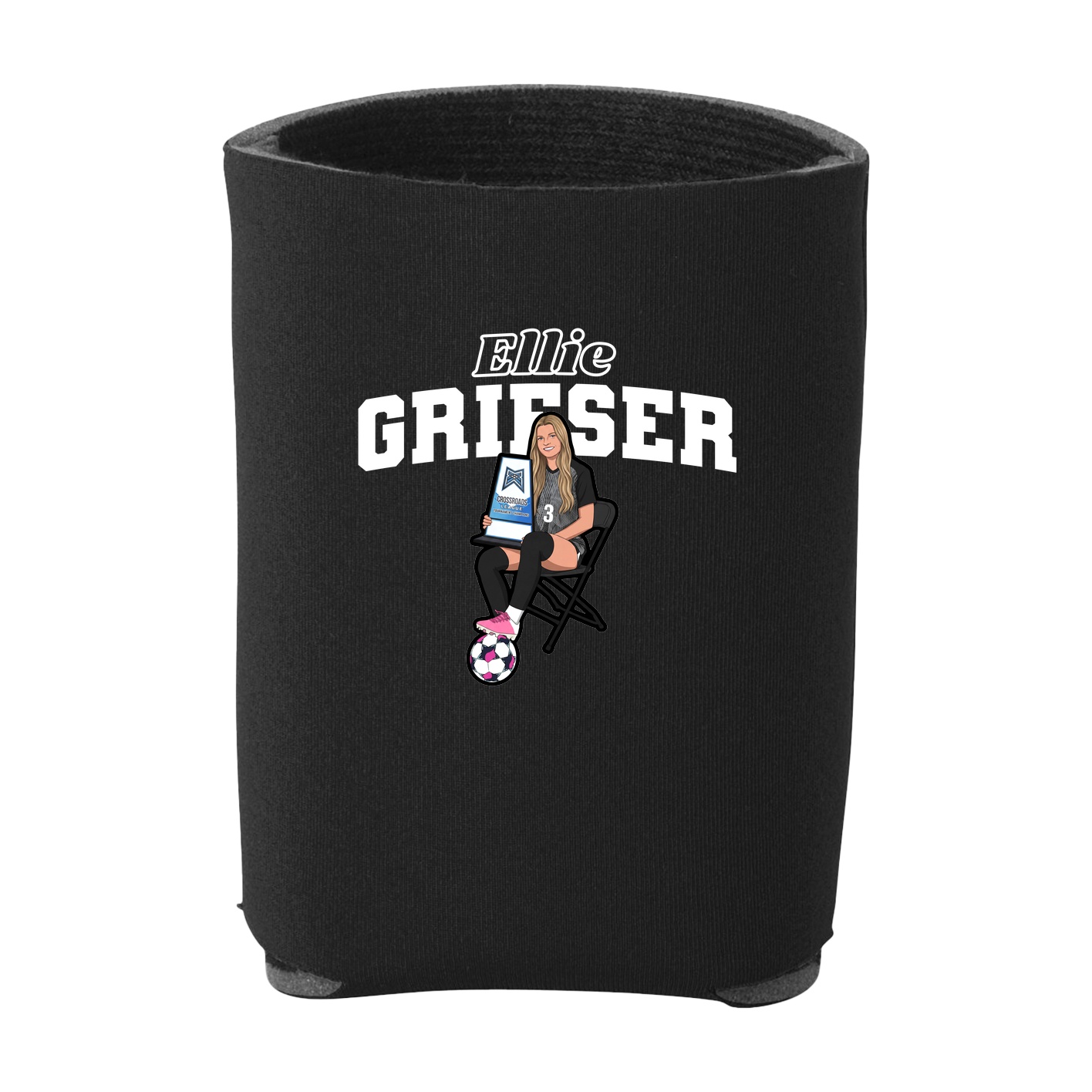Can Holder — Name Arch in Black