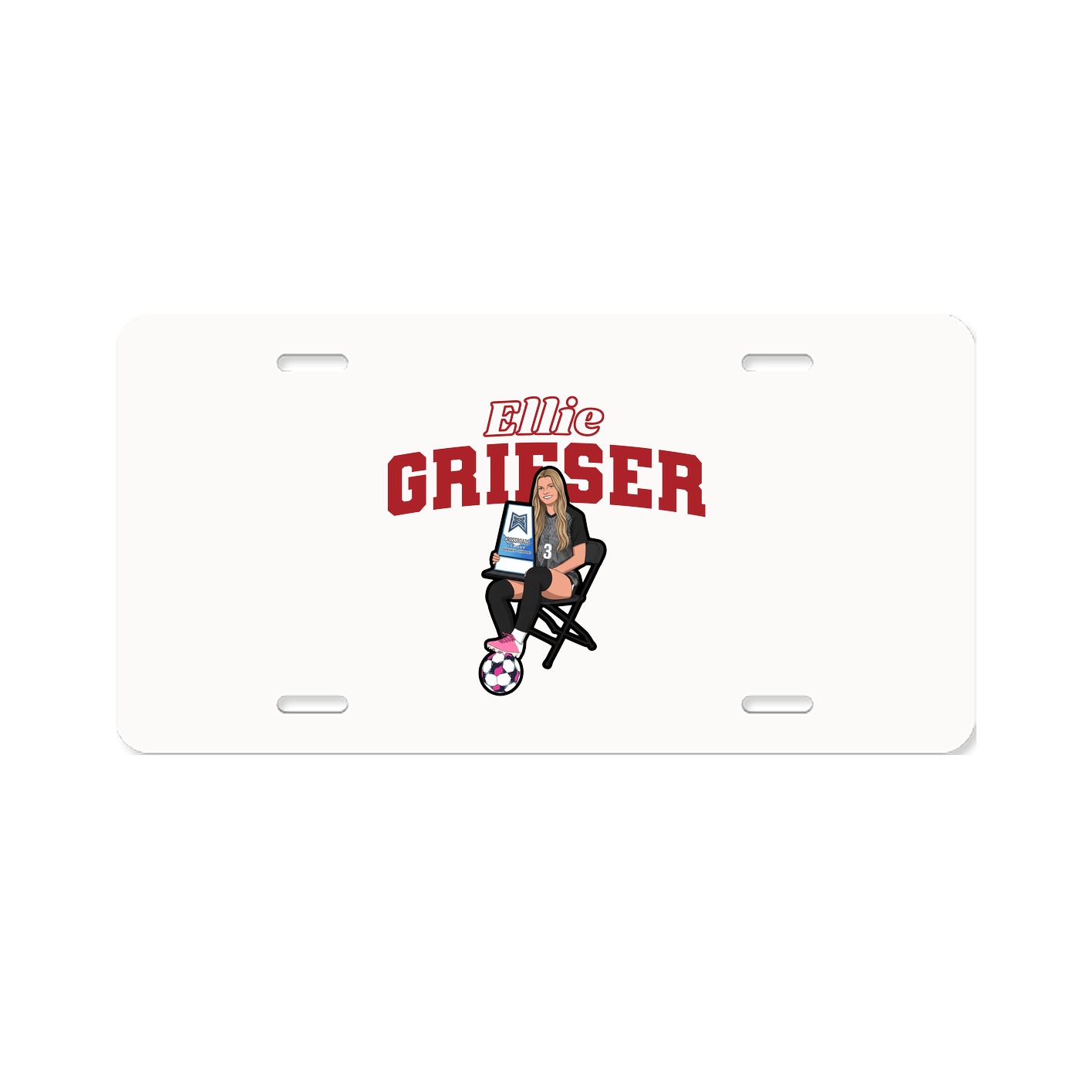 License Plate — Name Arch in Classic