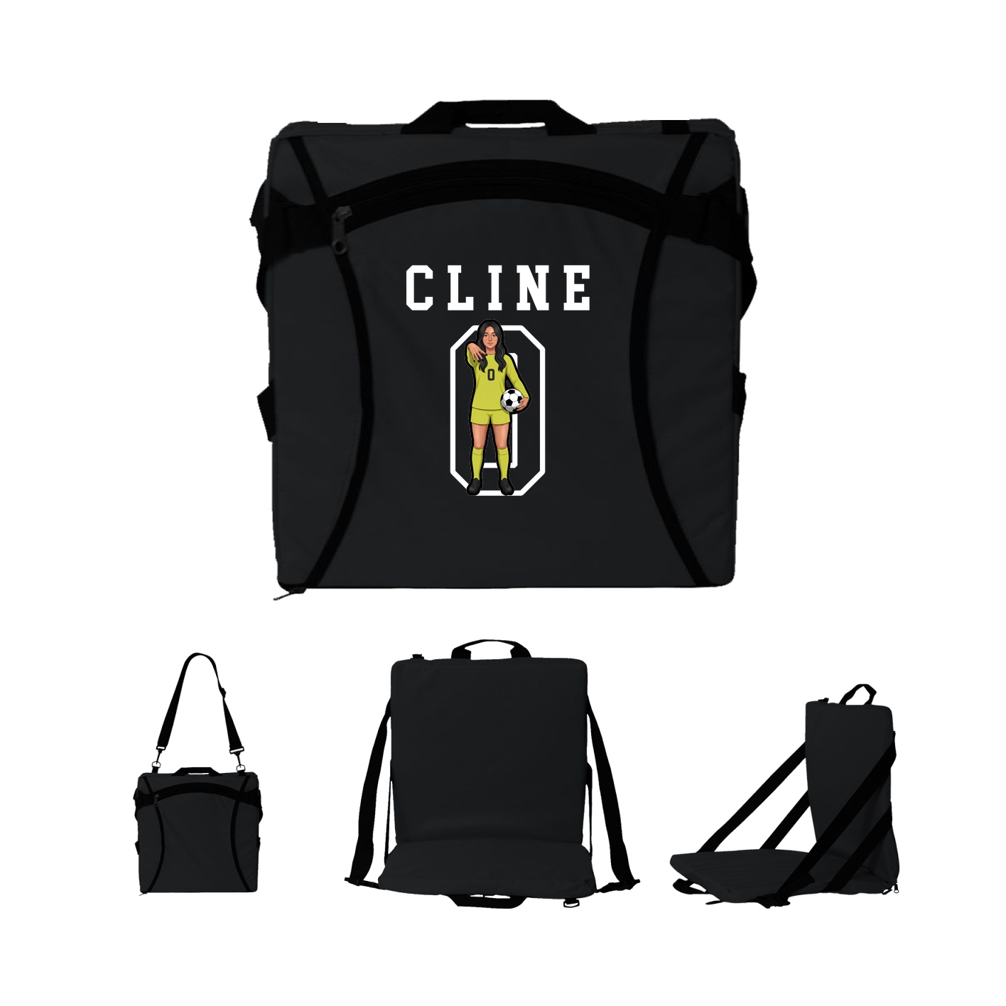 Folding Stadium Seat — Shirsey in Black