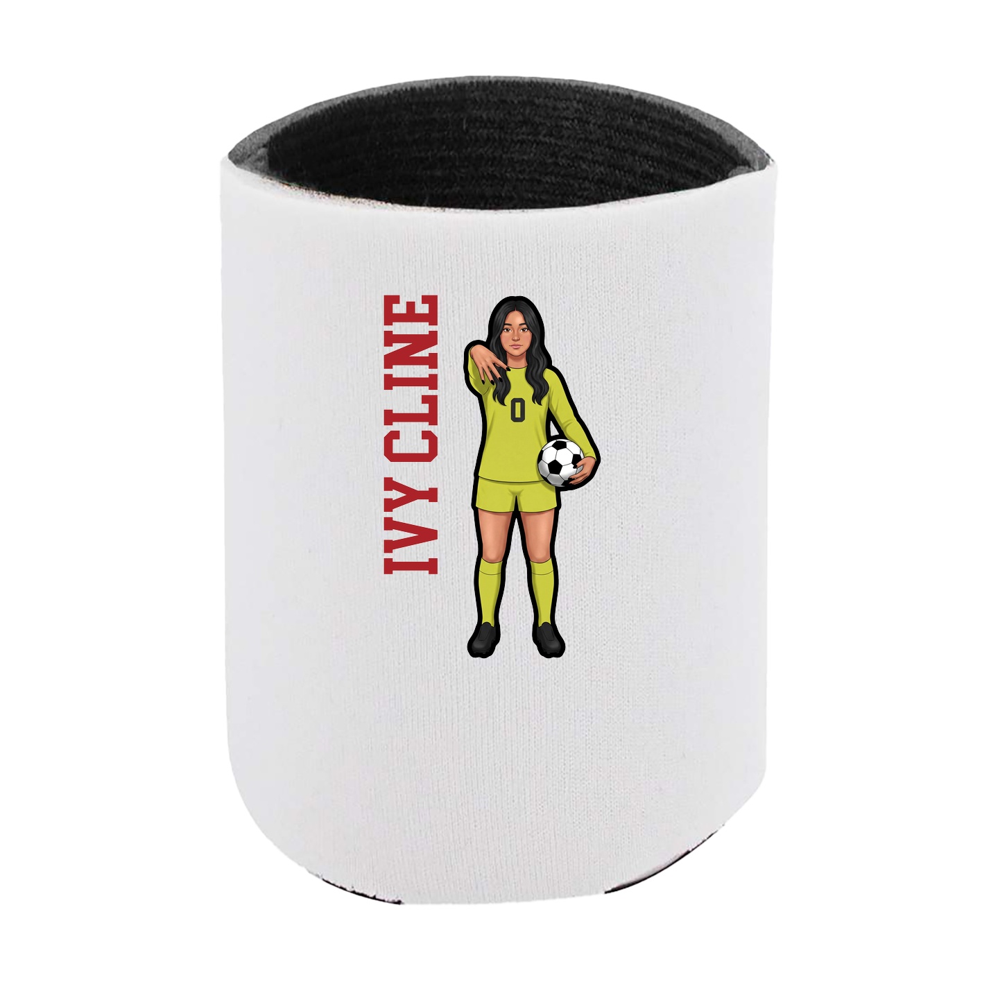 Can Holder — Name Vertical in White
