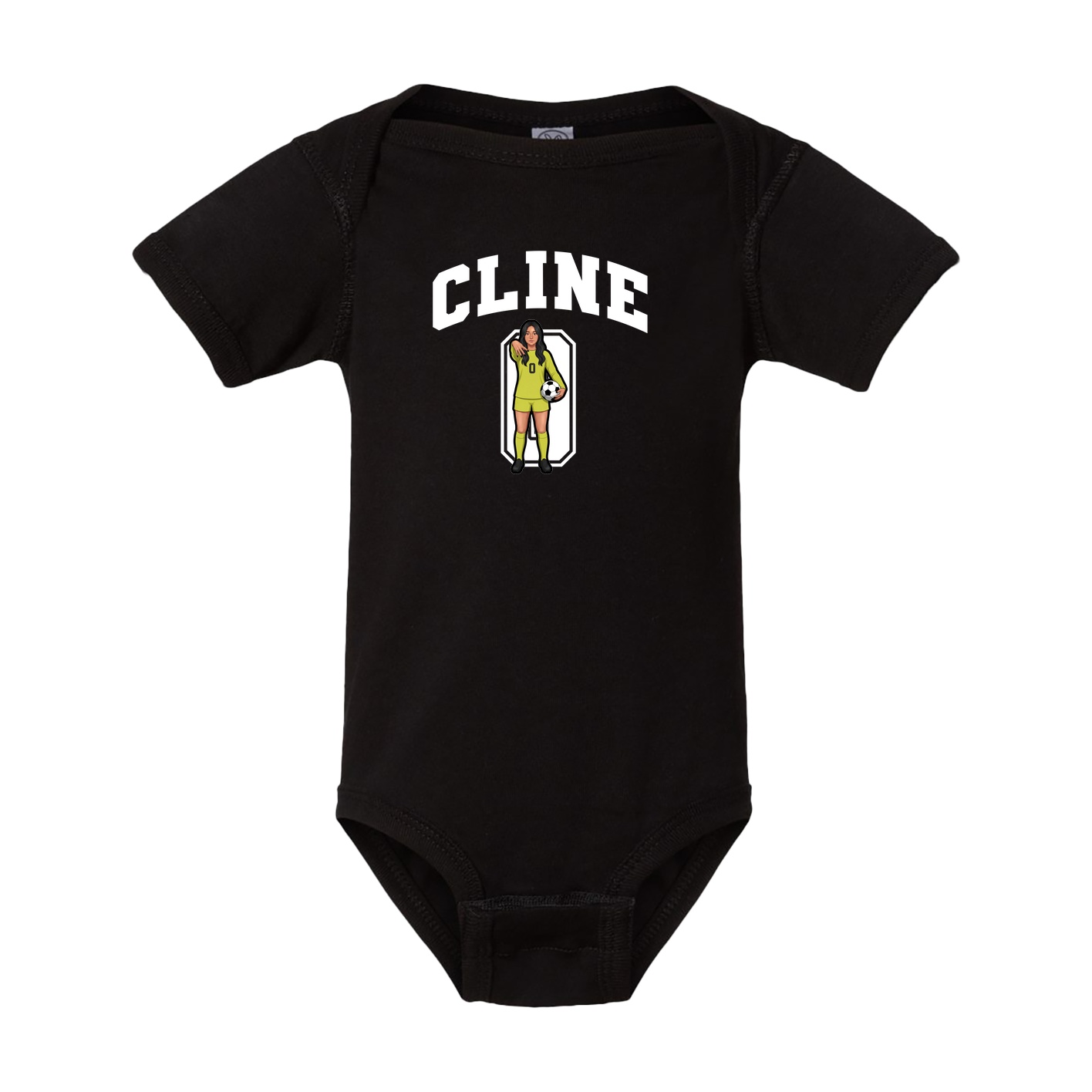 Baby Onesie — Number in Black