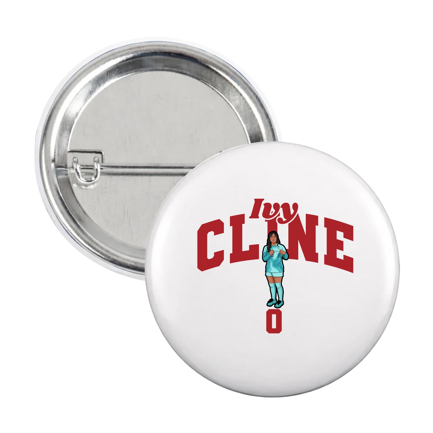 Game Day Button — Signature Arch in White