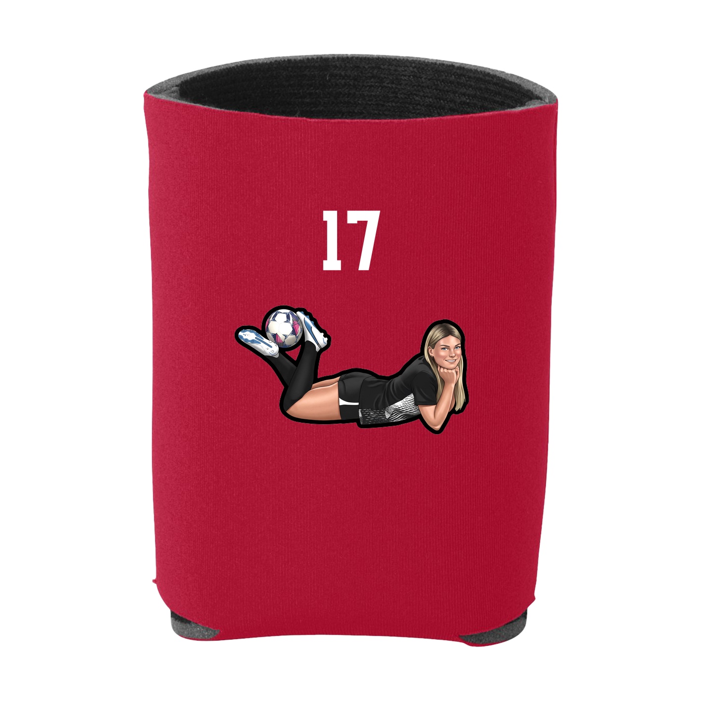 Can Holder — Number Top in Red
