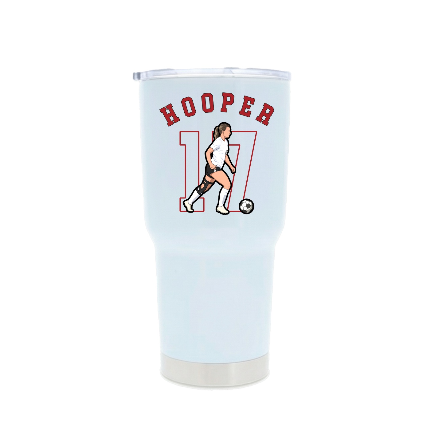 30oz Stainless Steel Tumbler — Shirsey Arch in White