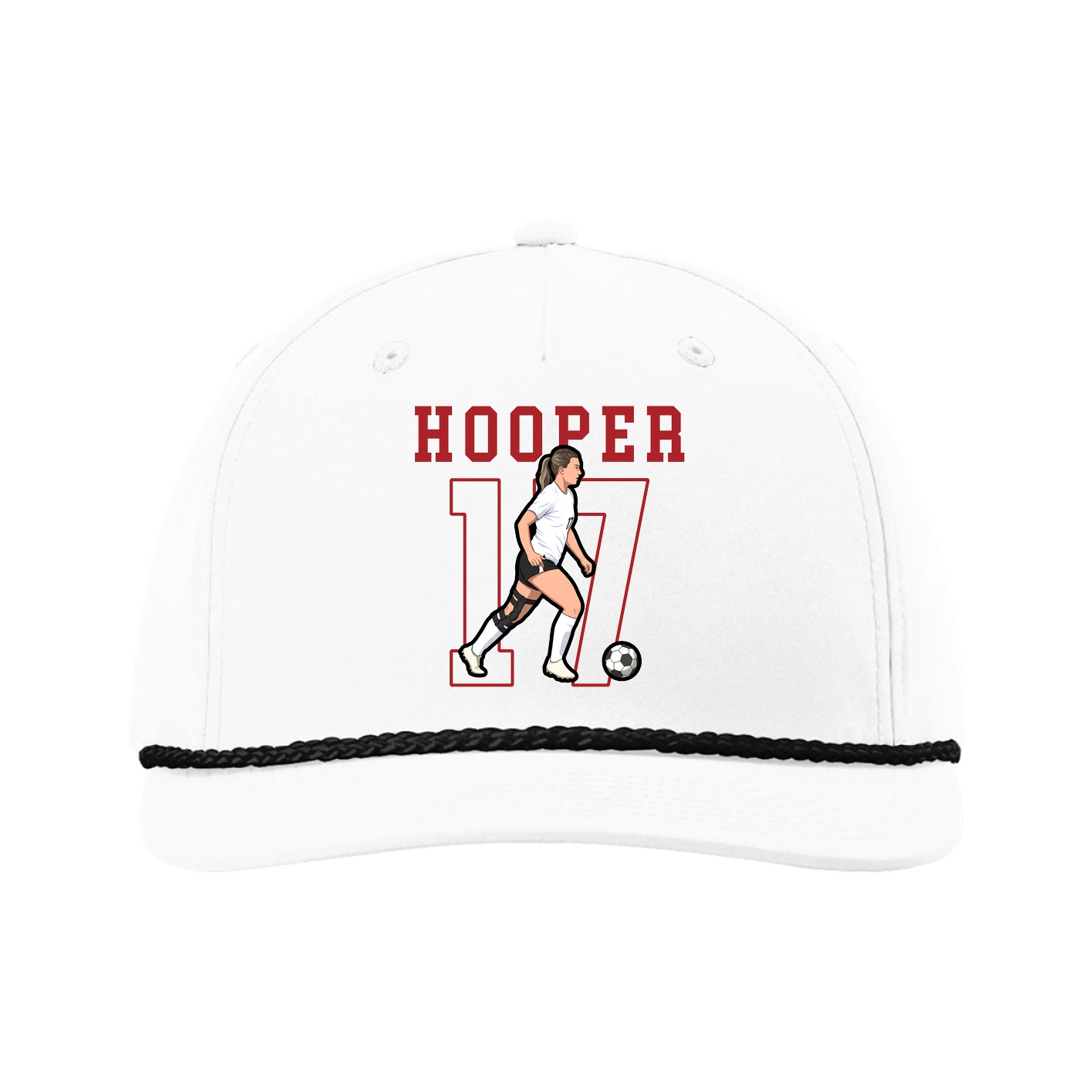Five-Panel Classic Rope Cap — Shirsey in White