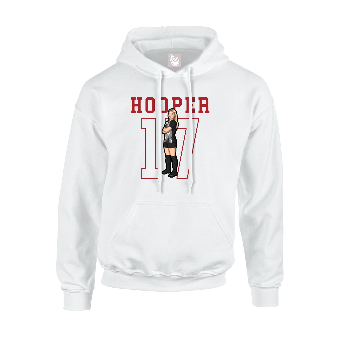 Hoodie — Shirsey in White