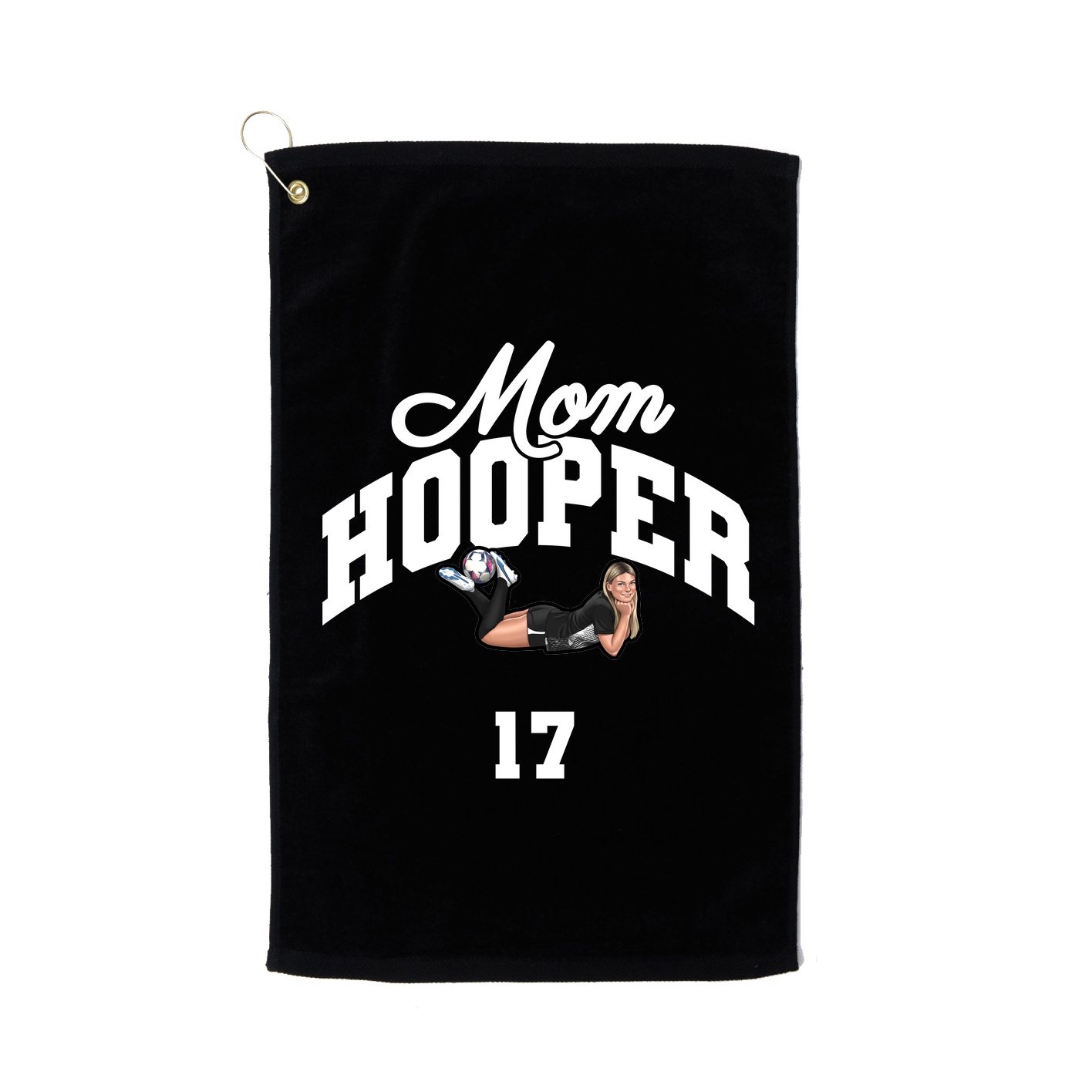 Golf Towel — Mothers Day Arch in Black