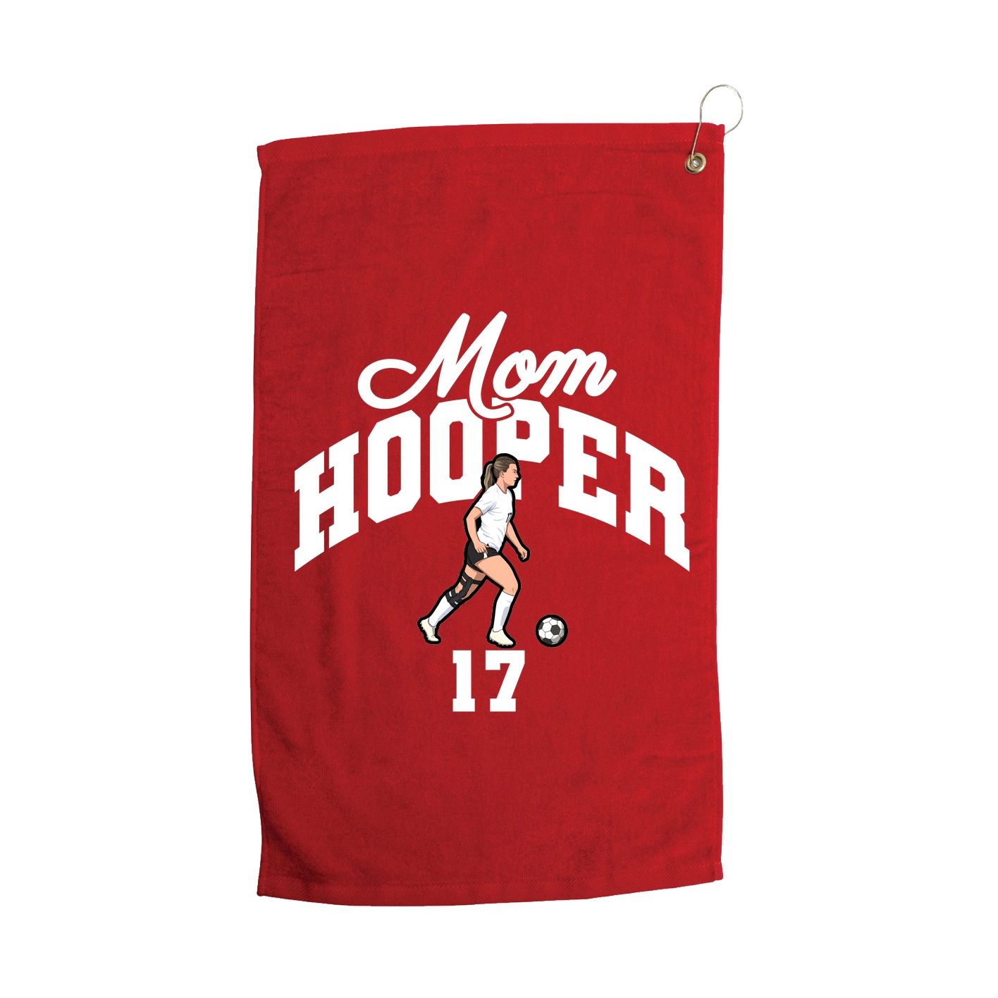 Golf Towel — Mothers Day Arch in Red