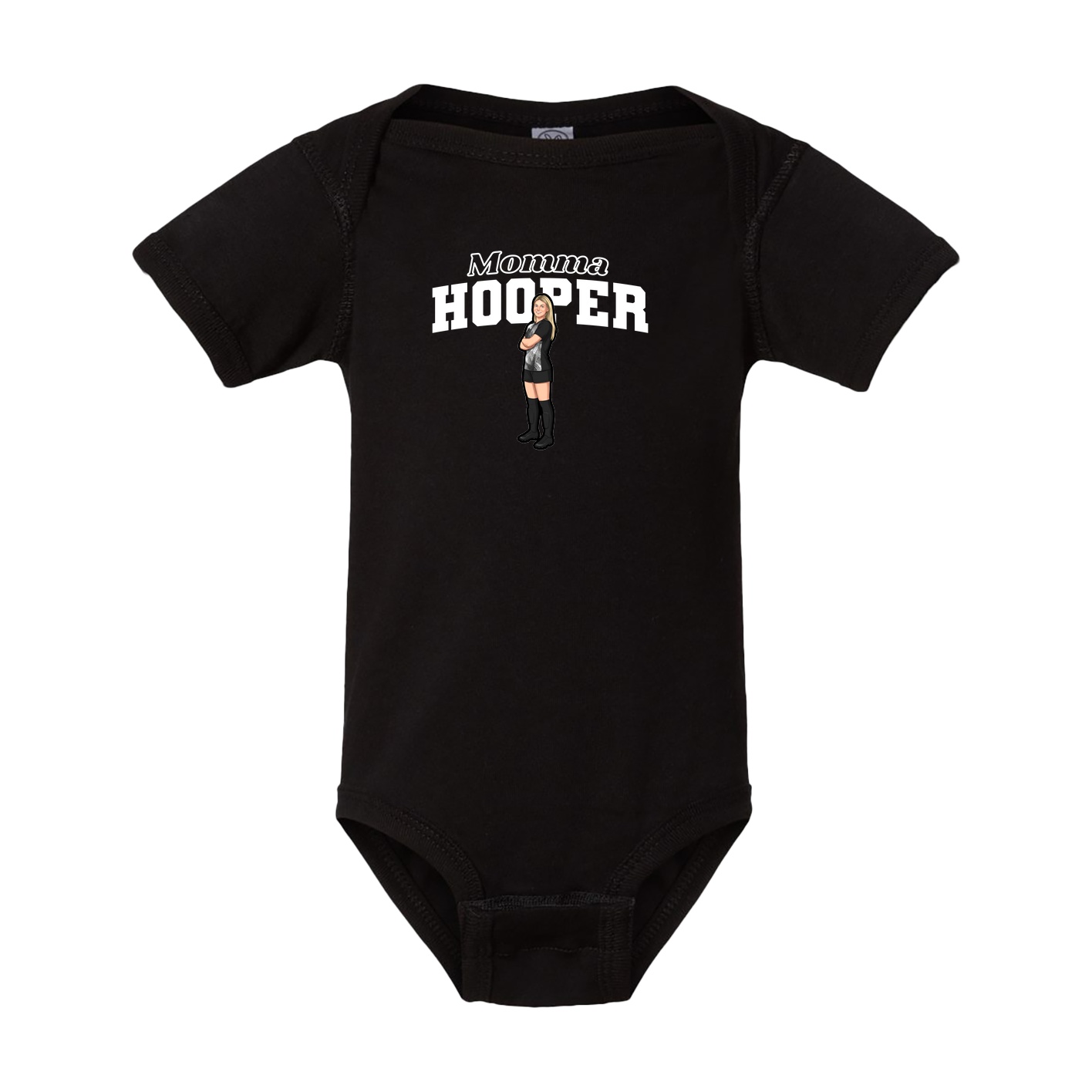 Baby Onesie — Mothers Day Block in Black
