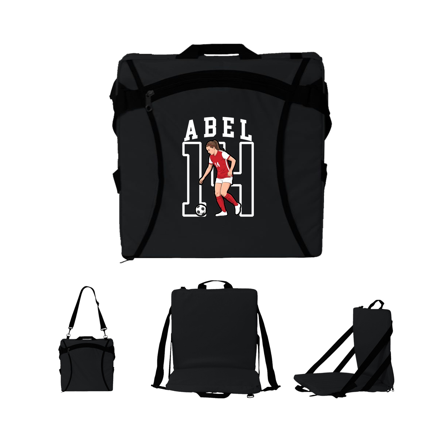 Folding Stadium Seat — Shirsey in Black
