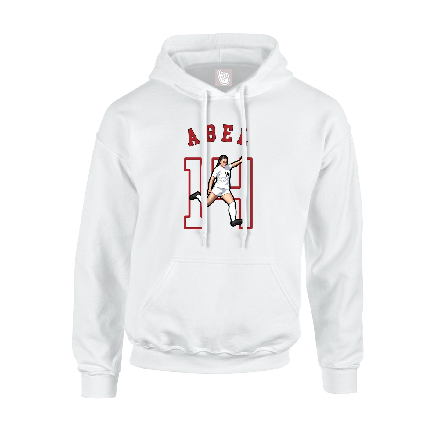 Hoodie — Shirsey Arch in White