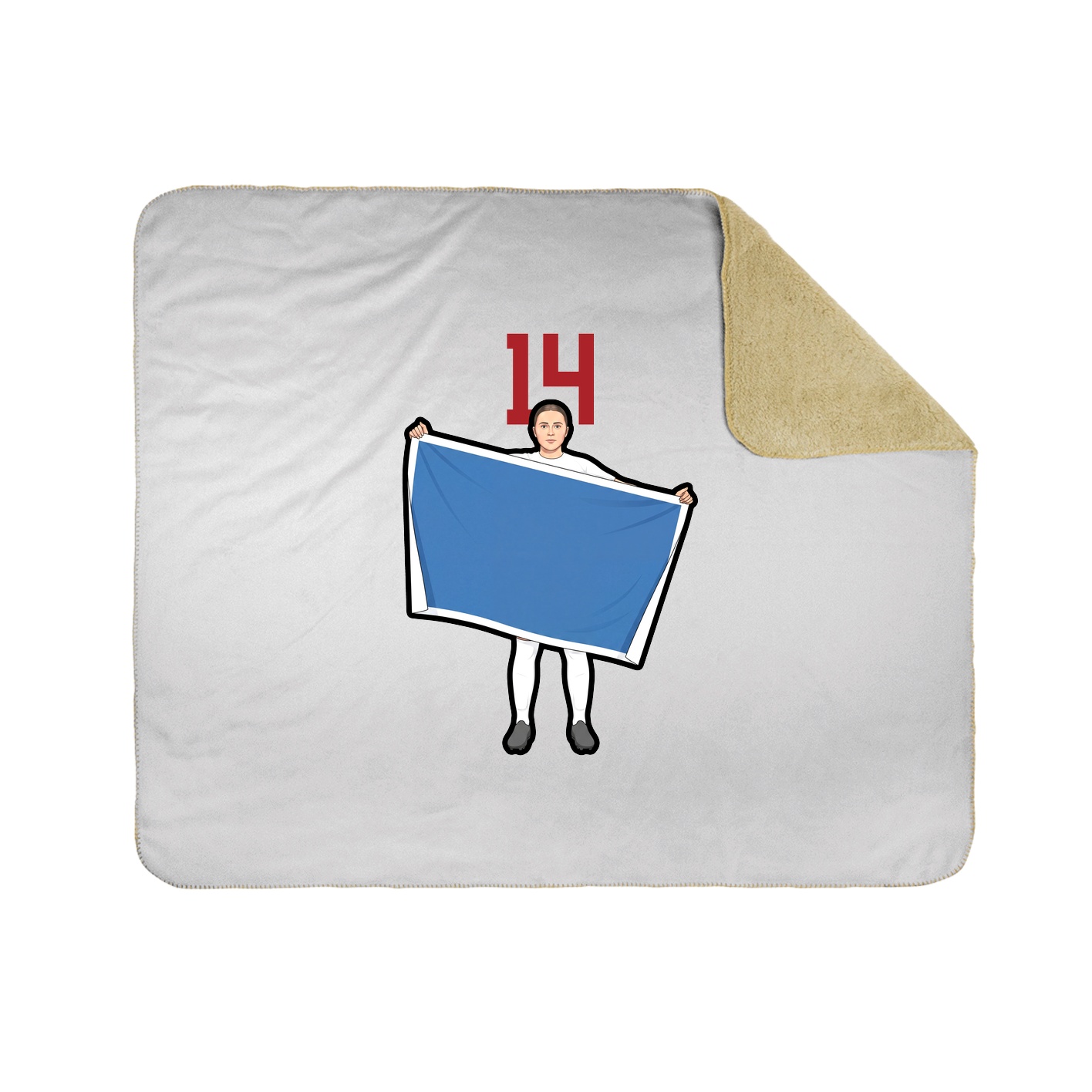 50x60 Sherpa Lined Throw Blanket