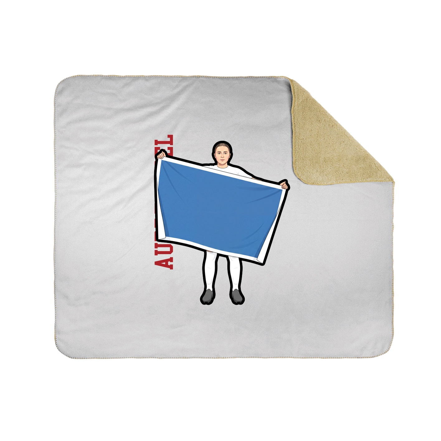 50x60 Sherpa Lined Throw Blanket