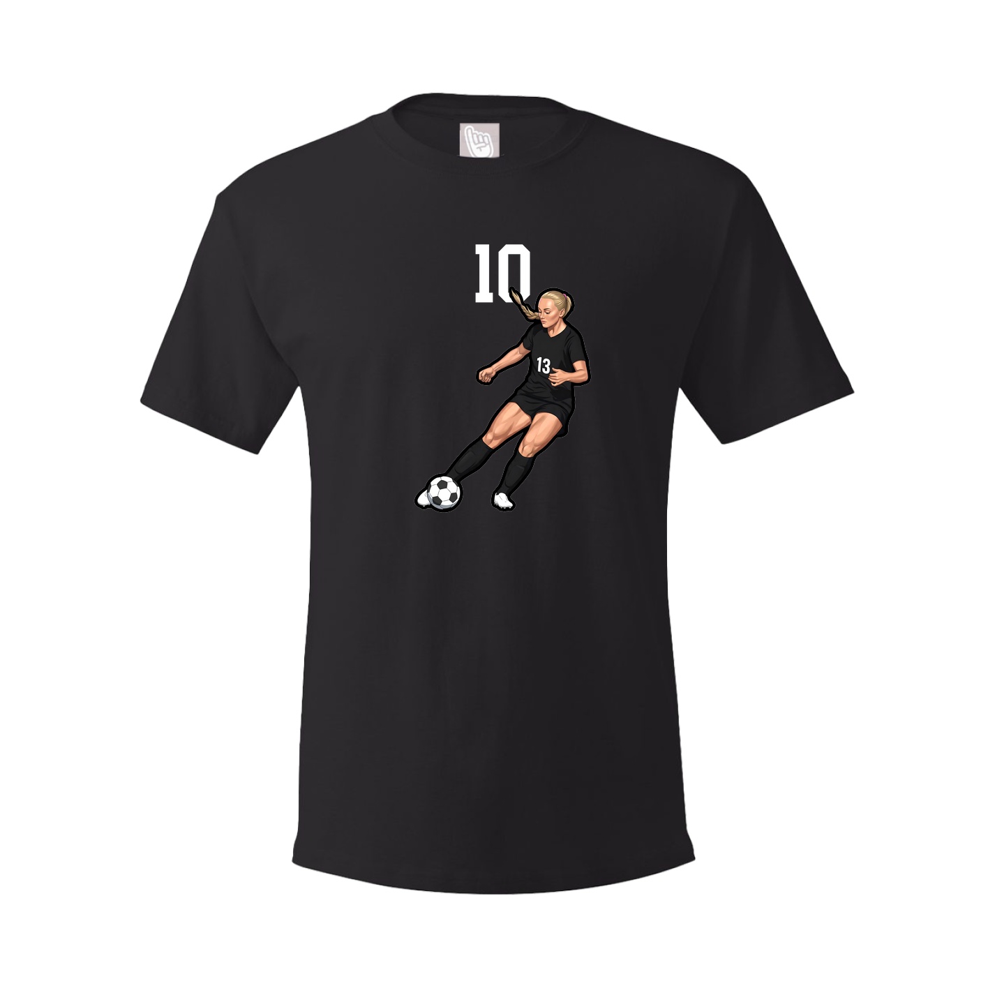 Youth Tee — Number Top in Black