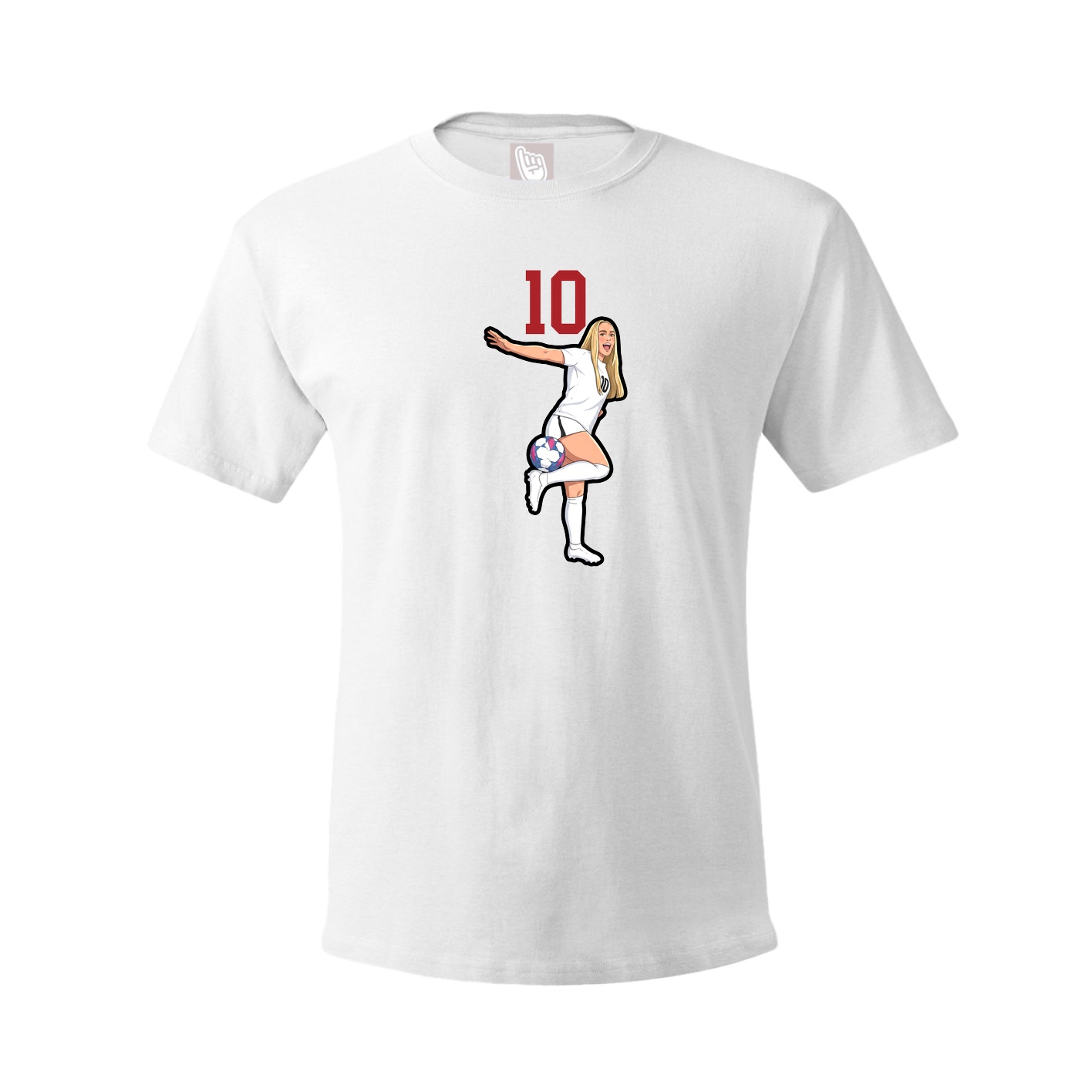 Tee — Number Top in White