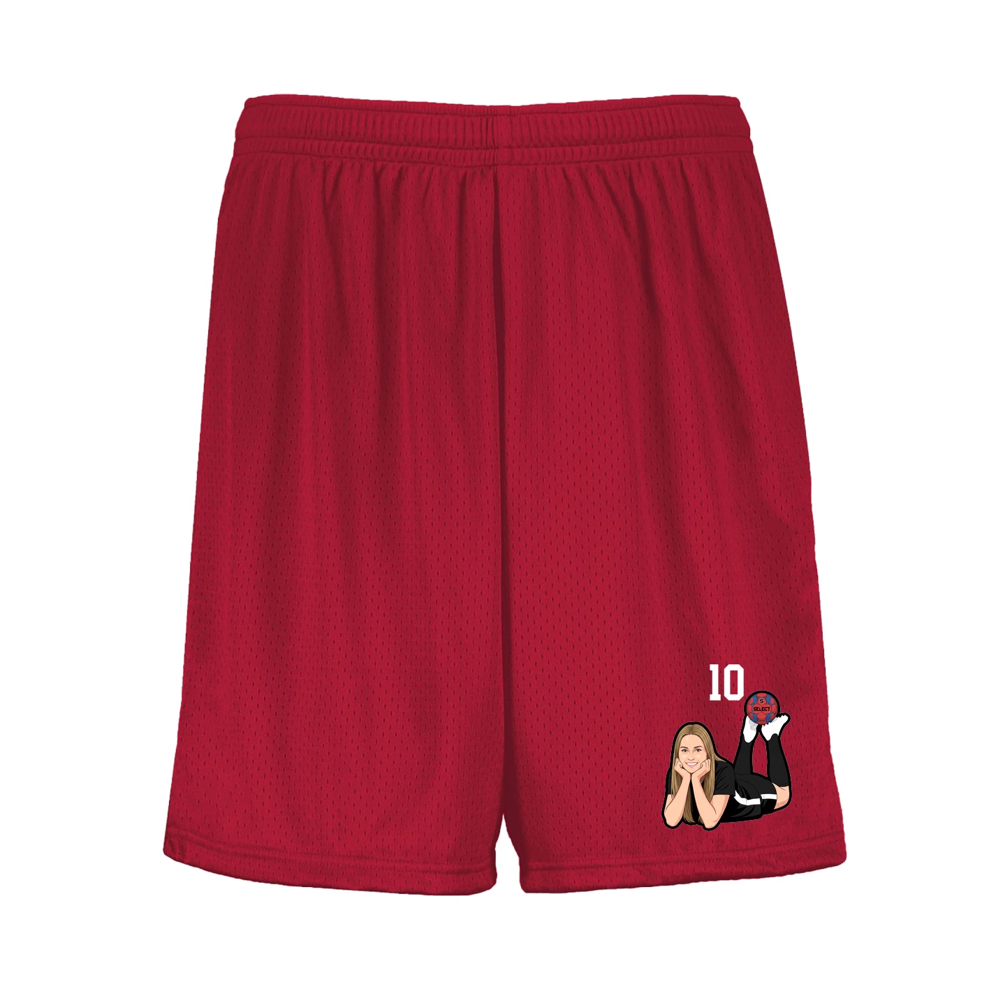 Shorts — Number Top in Red