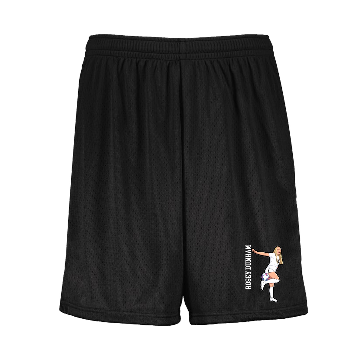 Shorts — Name Vertical in Black