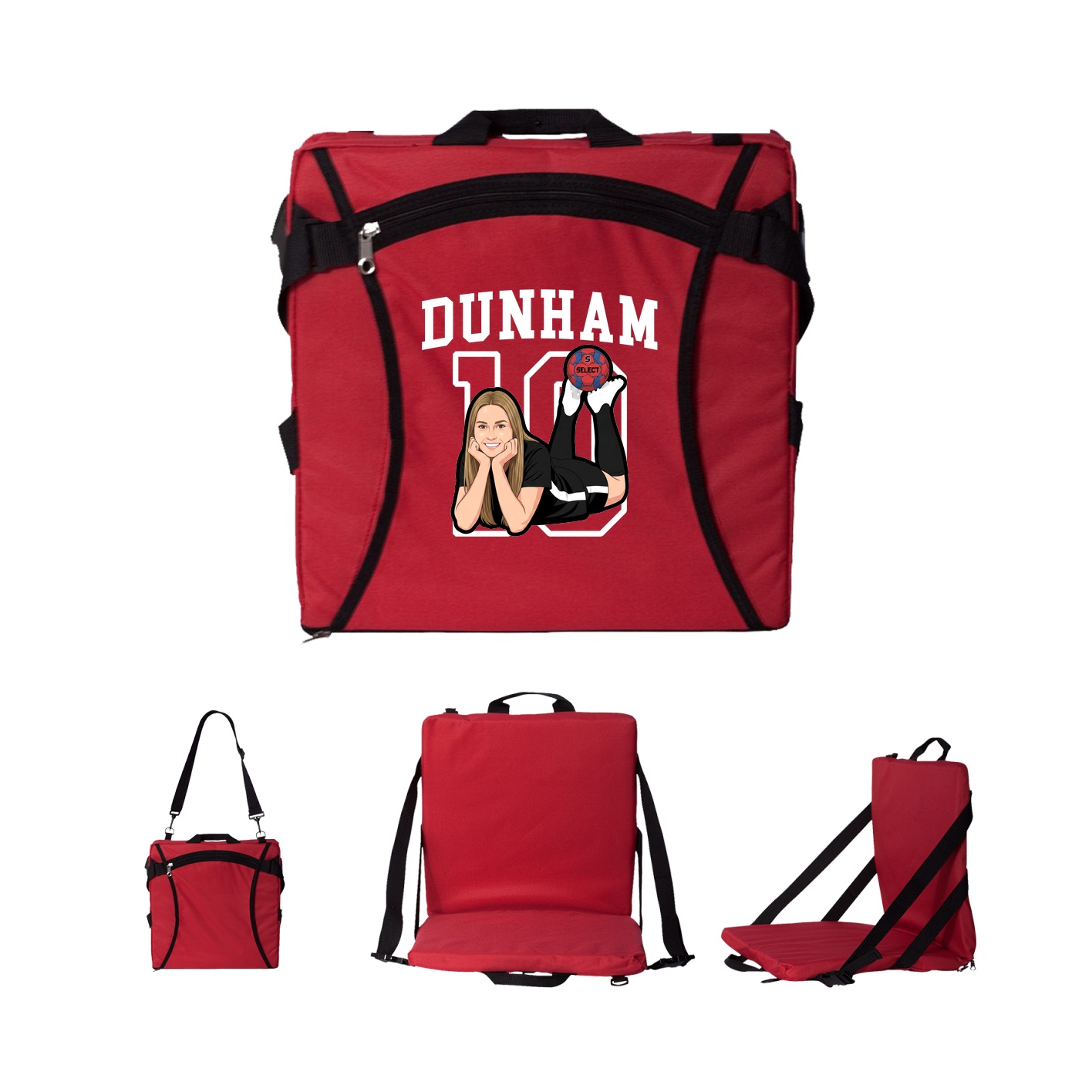 Folding Stadium Seat — Shirsey in Red
