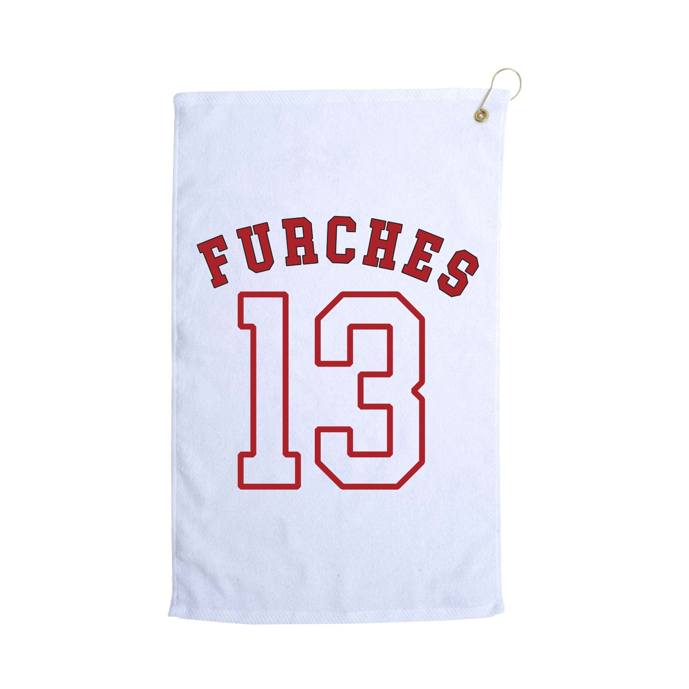 Golf Towel — Shirsey Arch in White
