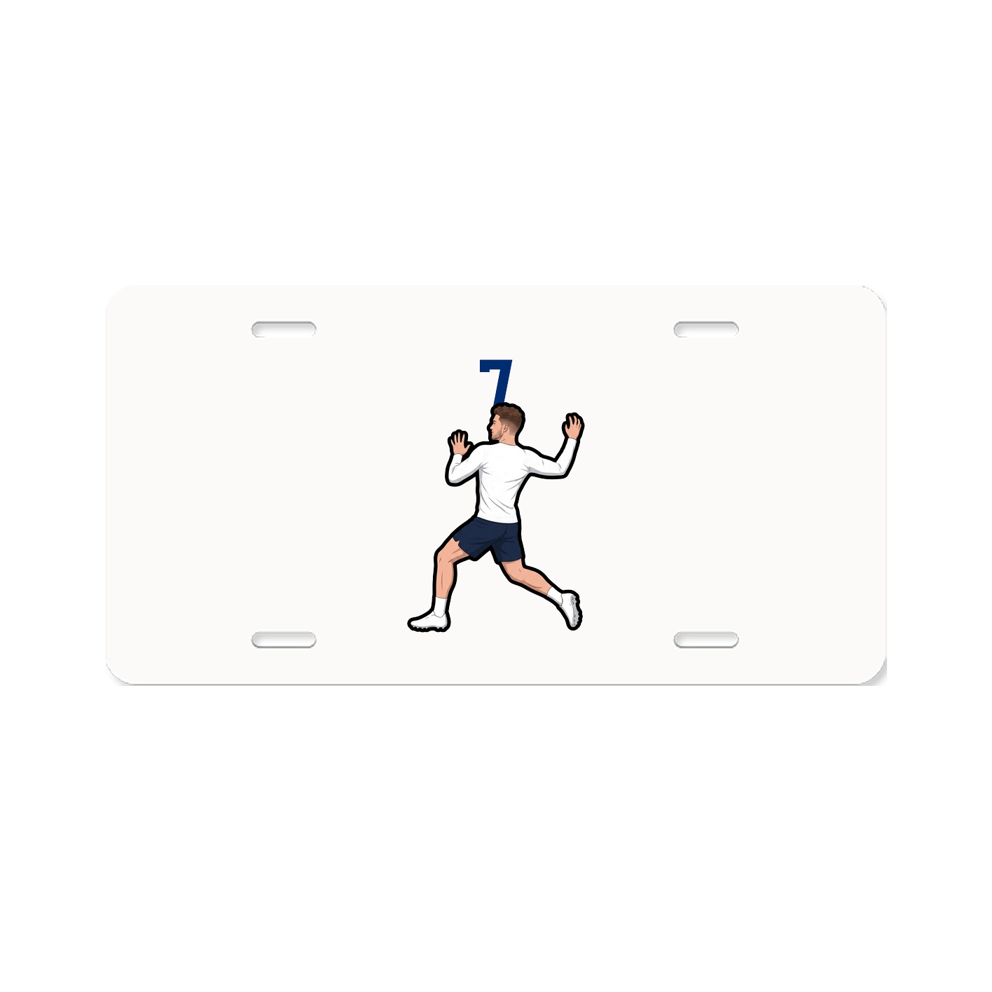 License Plate — Number Top in Classic