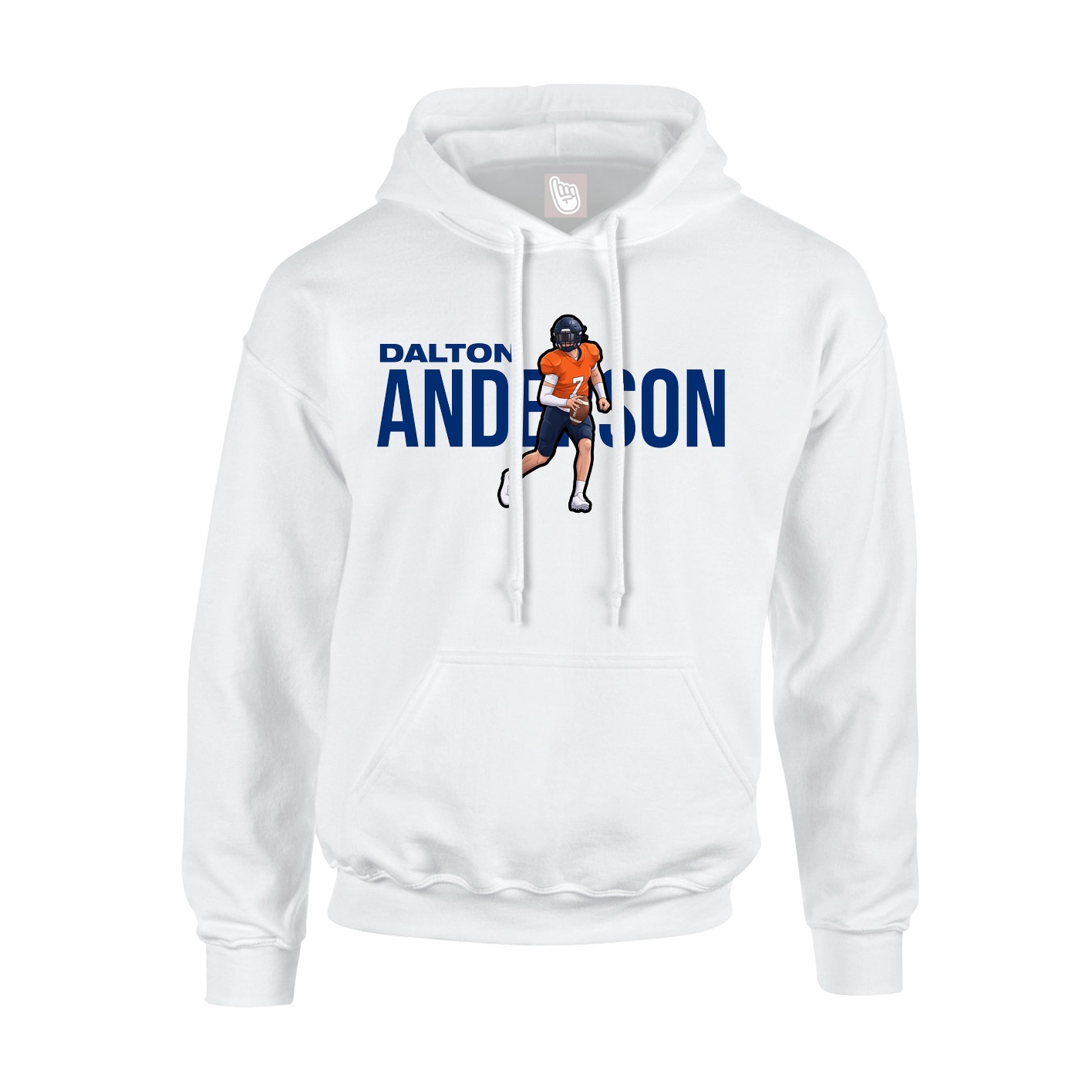 Hoodie — Player Name in White
