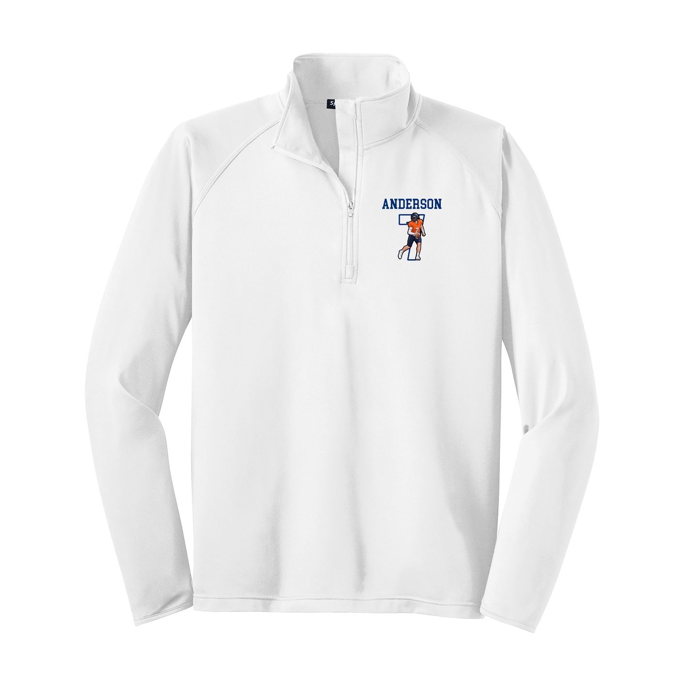 Q-Zip Pullover — Shirsey in White
