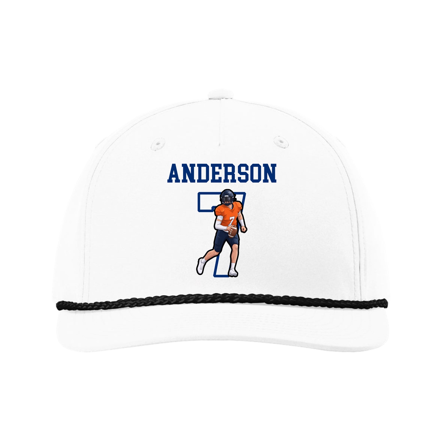 Five-Panel Classic Rope Cap — Shirsey in White
