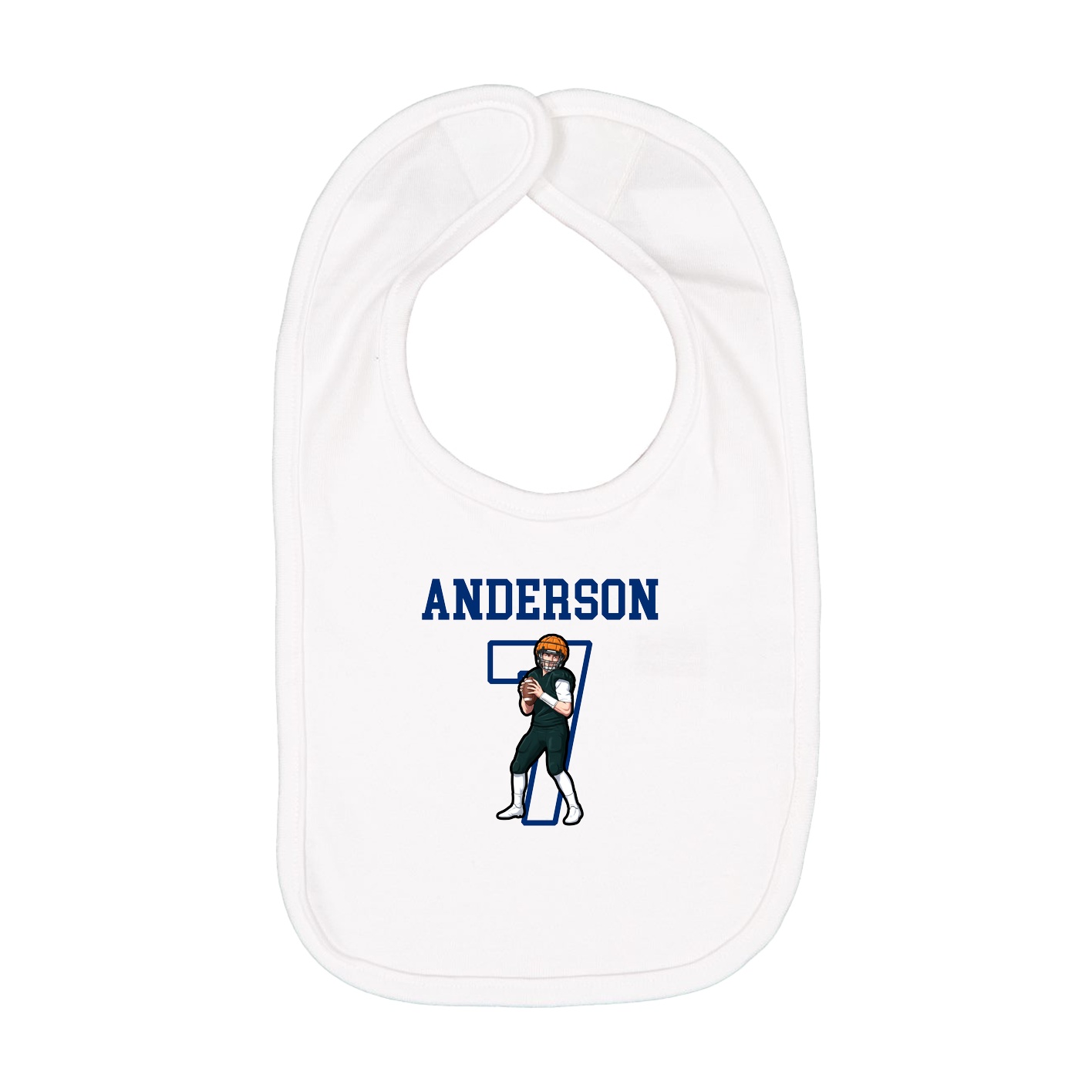 Infant Bib — Shirsey in White