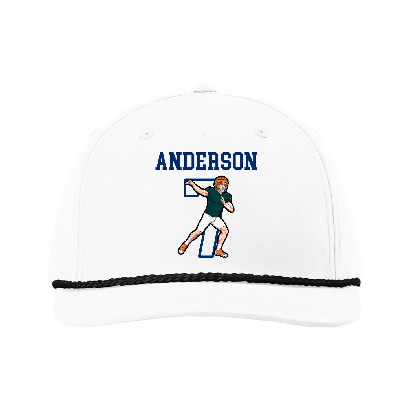 Five-Panel Classic Rope Cap — Shirsey in White