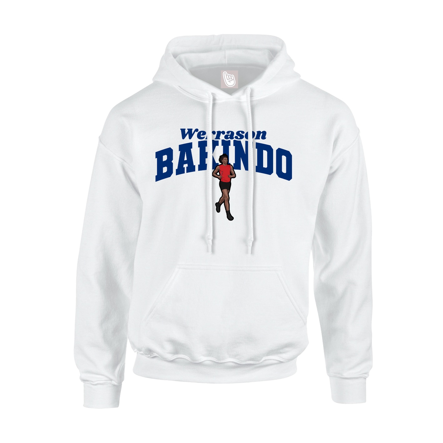 Youth Hoodie — Signature Arch in White