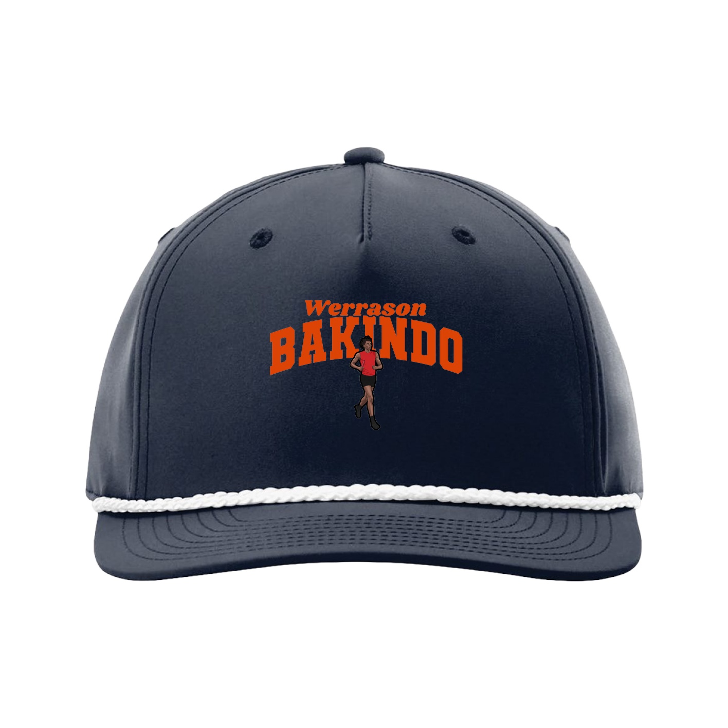 Five-Panel Classic Rope Cap — Signature Arch in Navy