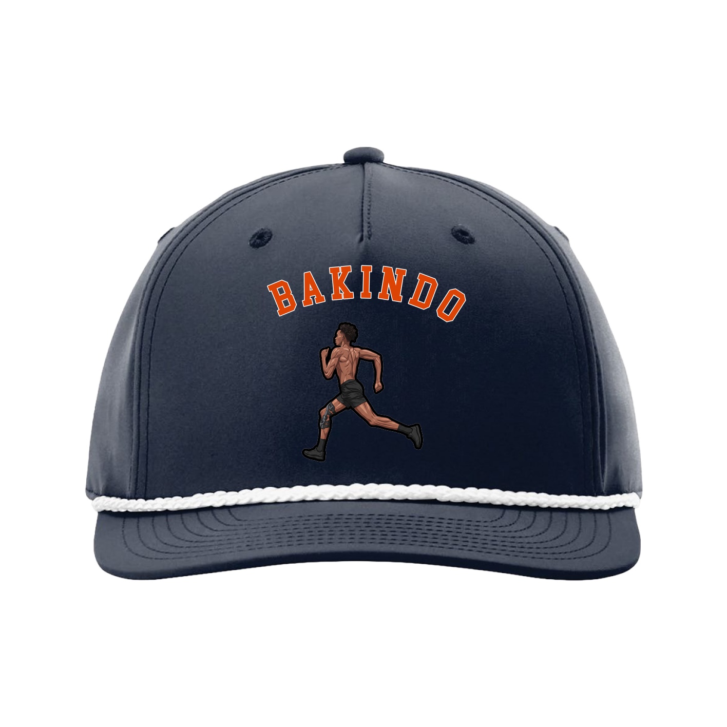 Five-Panel Classic Rope Cap — Shirsey Arch in Navy
