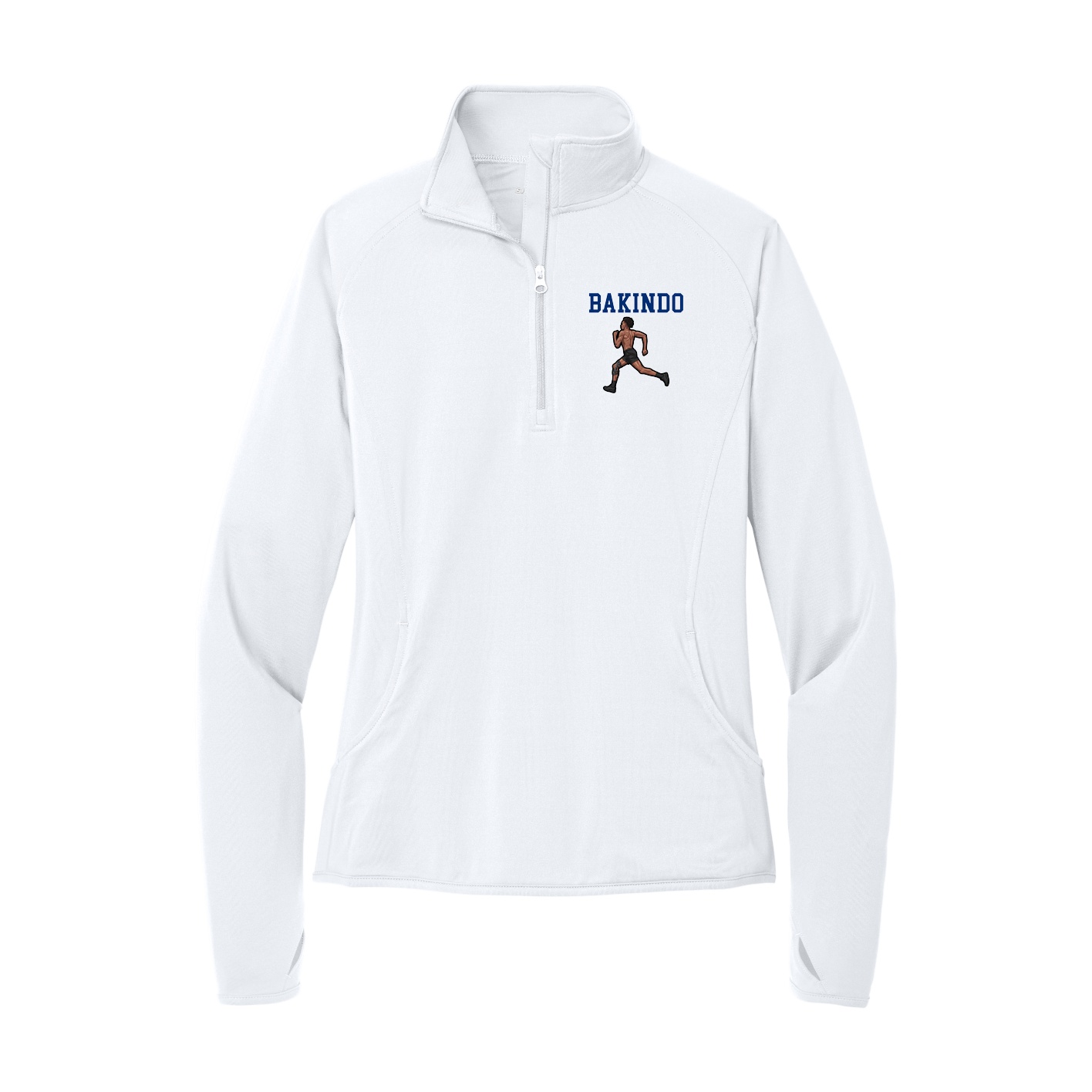 Women's Q-Zip Pullover — Shirsey in White