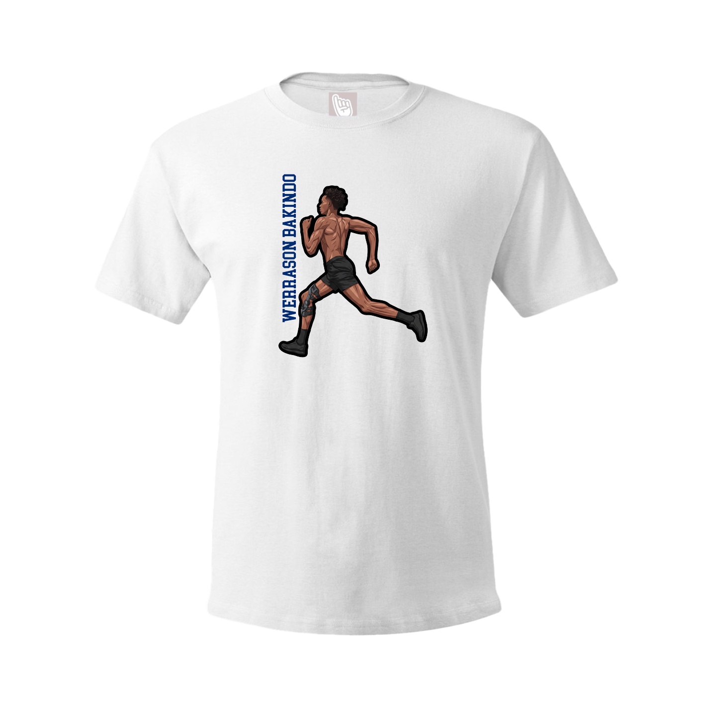 Tee — Name Vertical in White