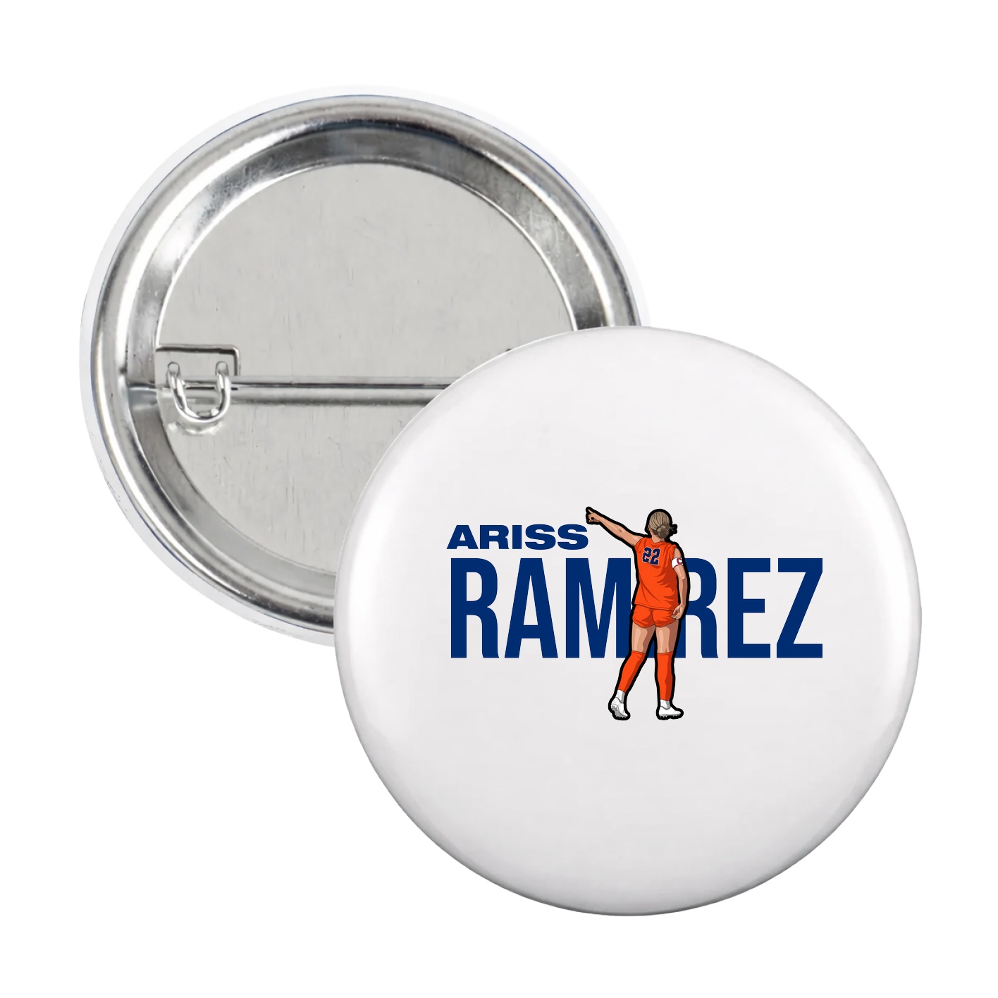 Game Day Button — Player Name in White