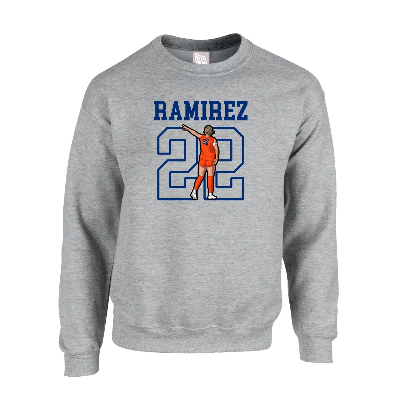 Fleece Crew — Shirsey in Grey