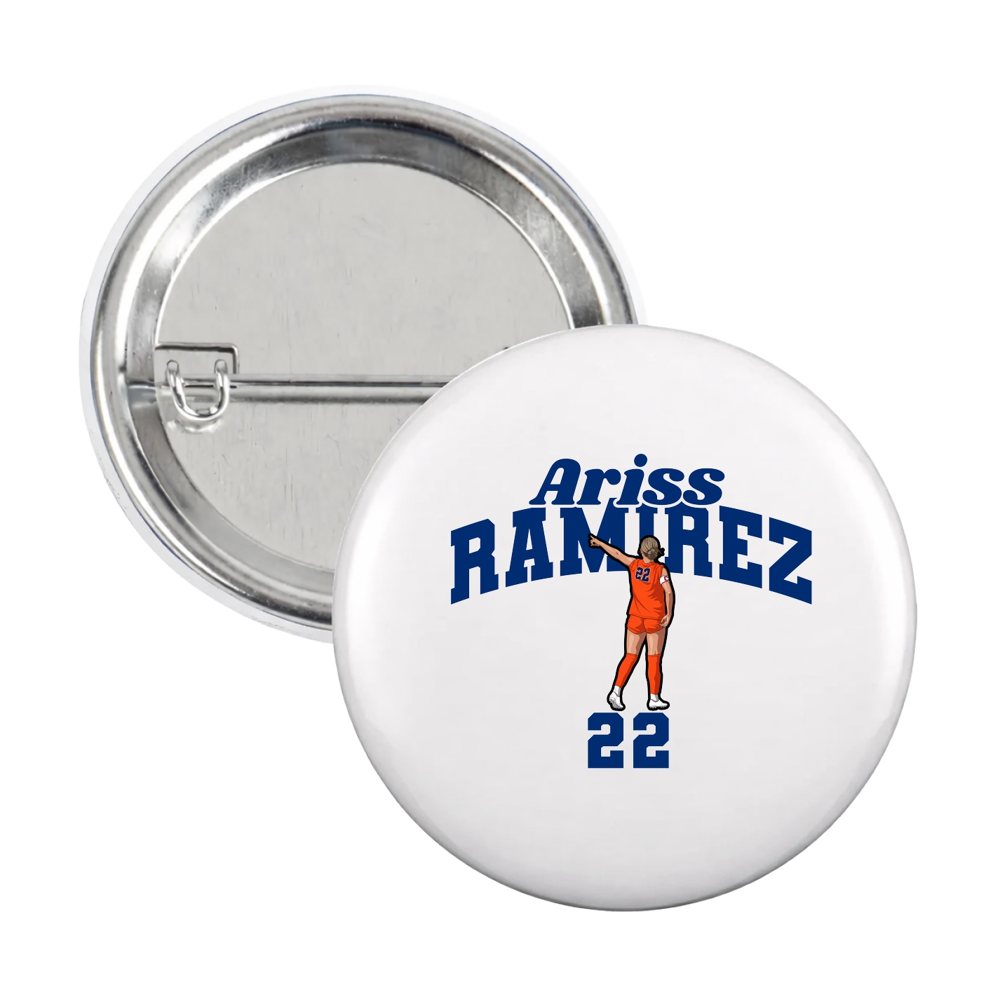 Game Day Button — Signature Arch in White