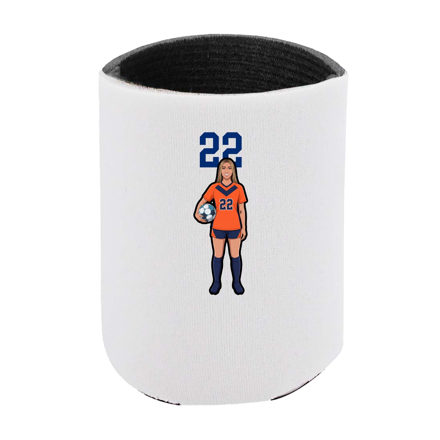 Can Holder — Number Top in White