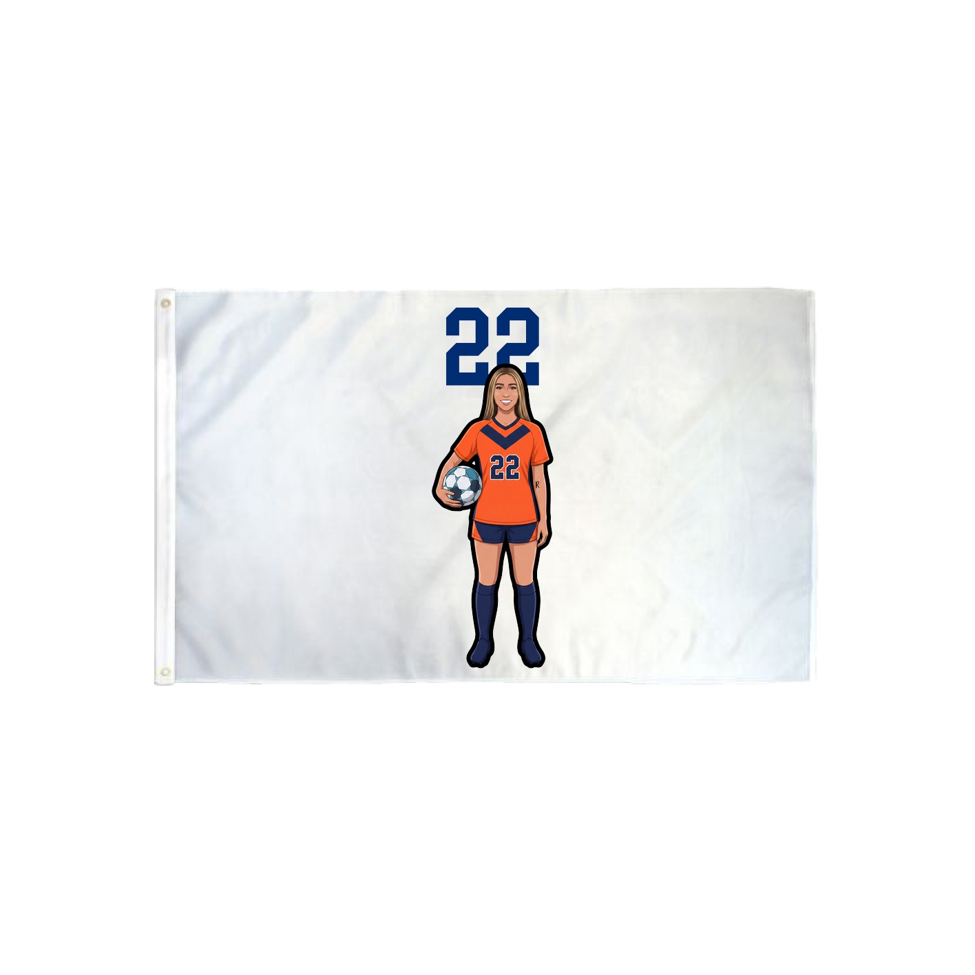 3x5 Flag — Number Top in Classic