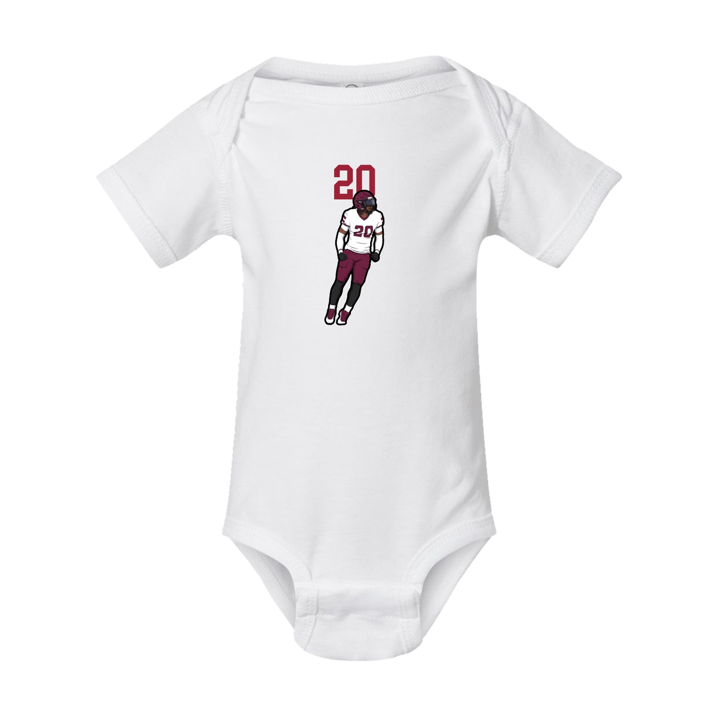 Baby Onesie — Number Top in White