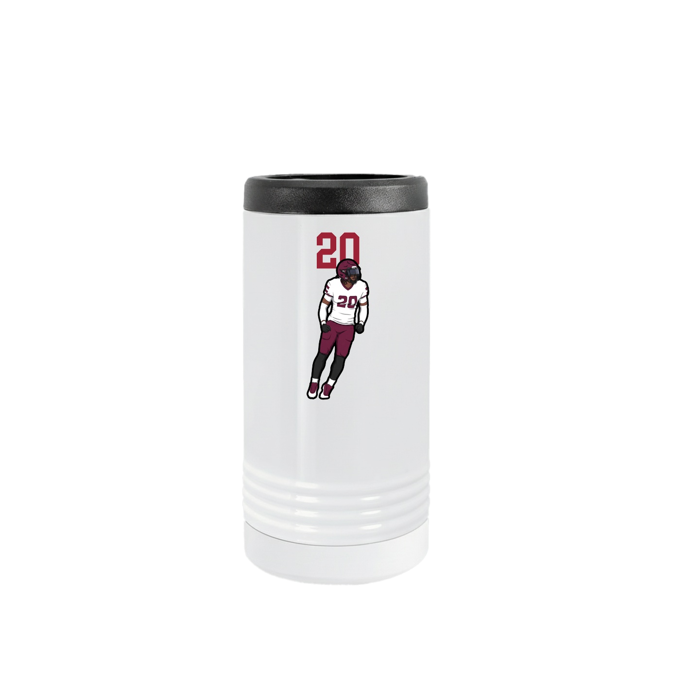 Slim Beverage Holder — Number Top in White